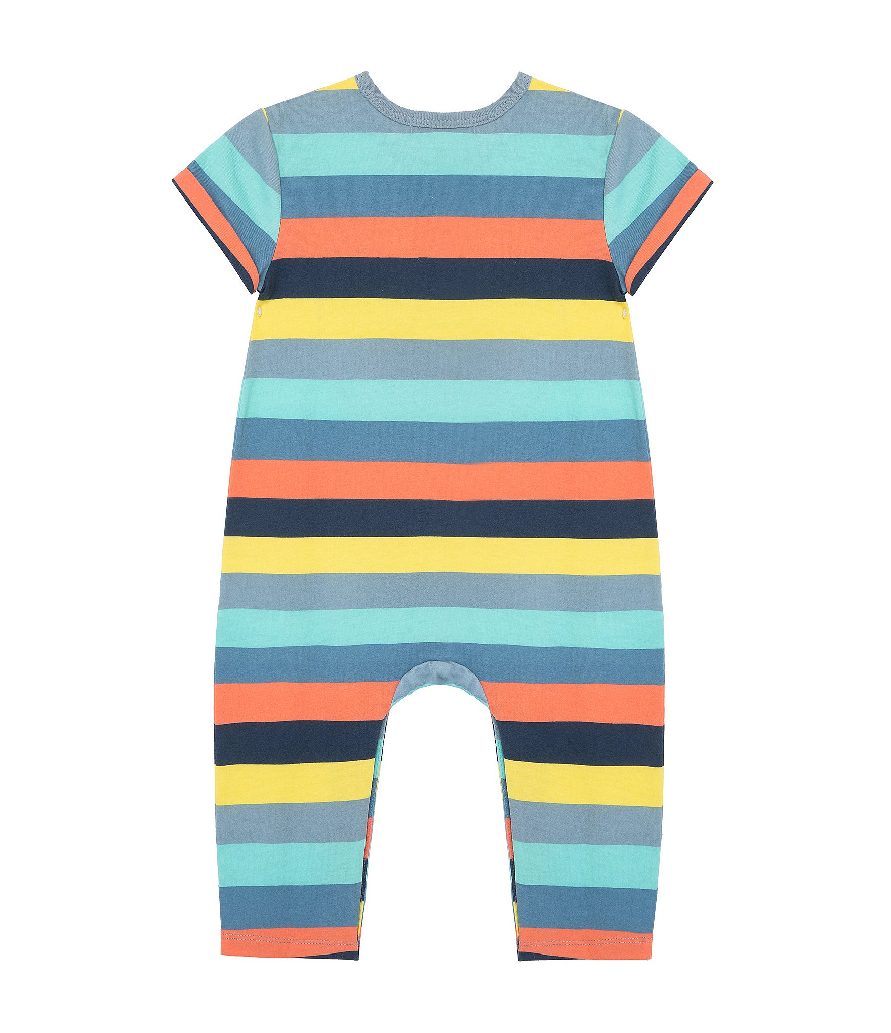 Peek Baby Boys/Girls 6-24 Months Multi Stripe Peace Coverall