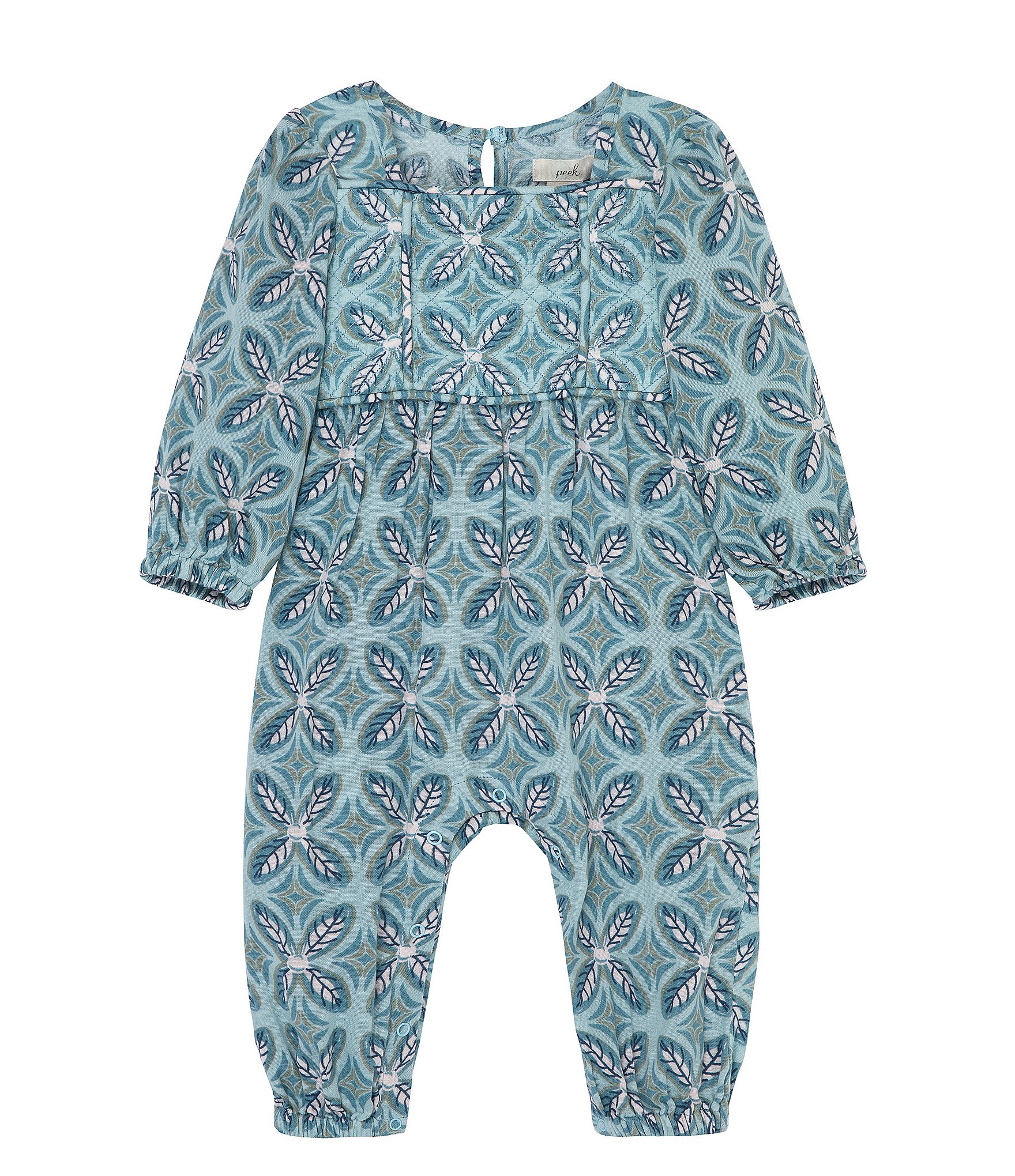 Peek Baby Girls 6-24 Months Quilted Front Gauze Coverall | Dillard's