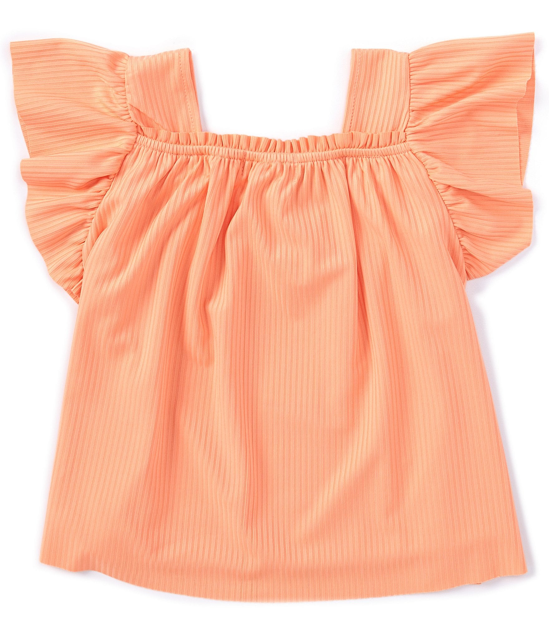 Peek Little/Big Girls 2T-10 Flutter-Sleeve Swirl Babydoll Top