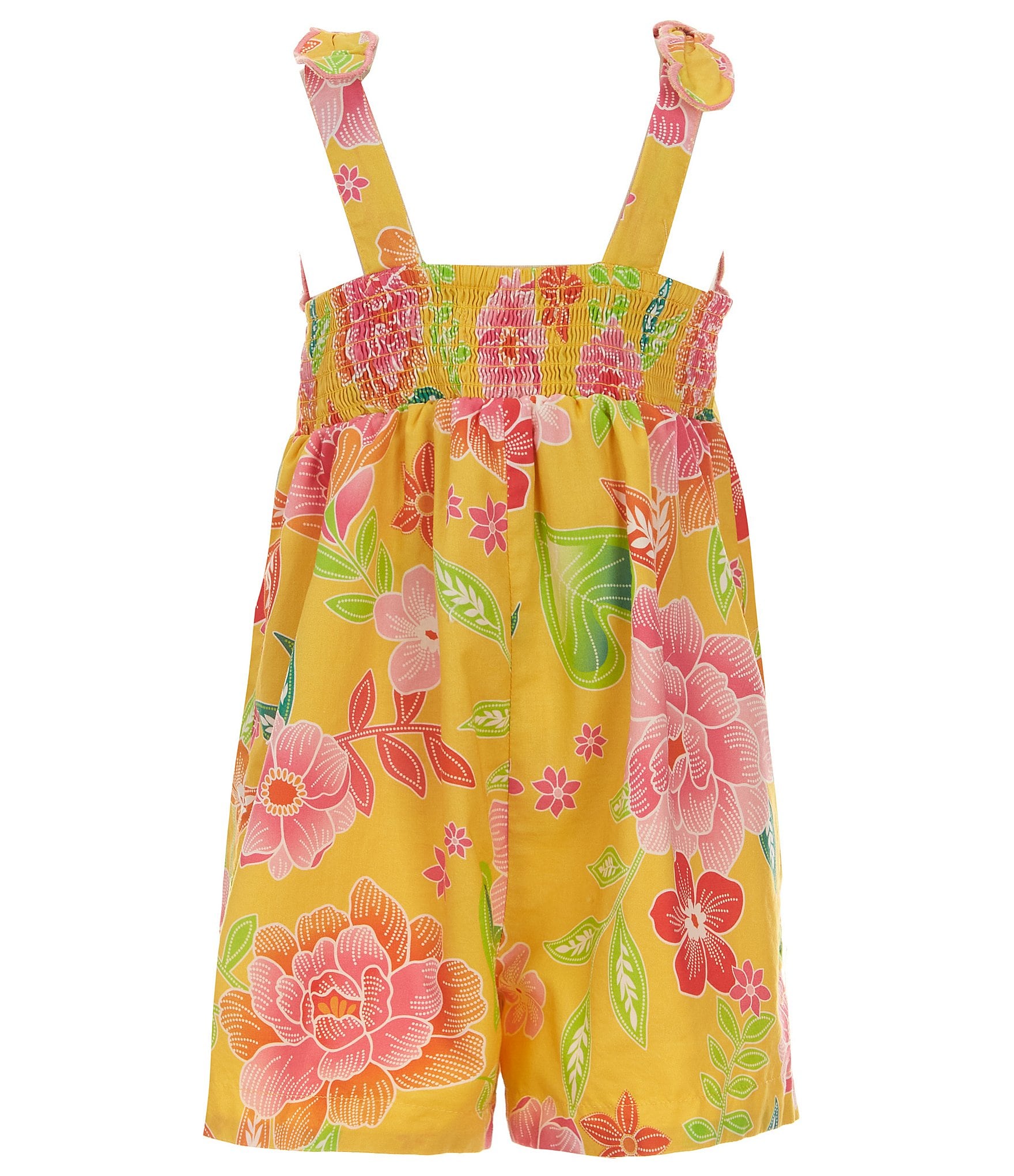 Peek Little/Big Girls 2T-10 Sleeveless Floral-Print Romper