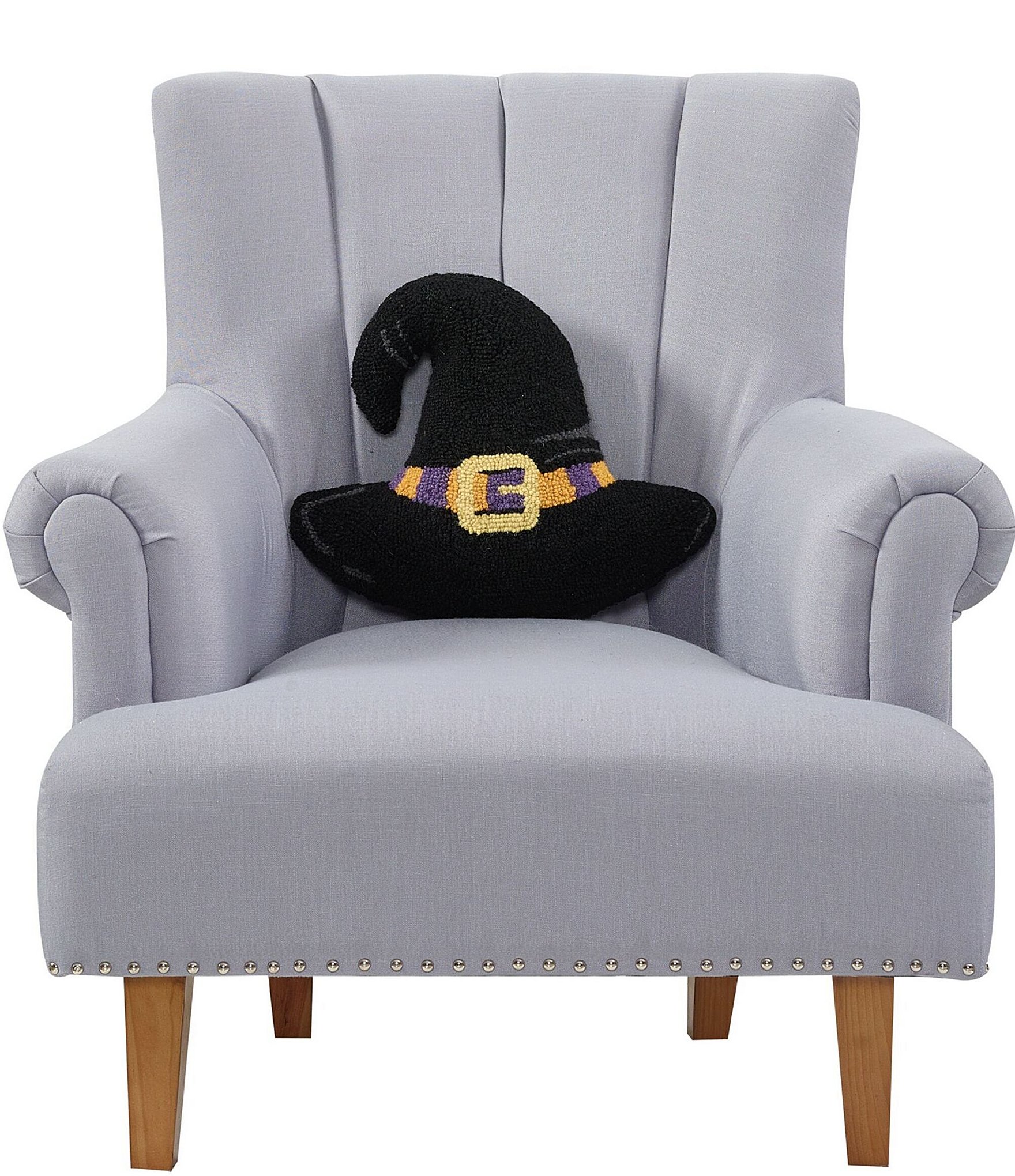 Peking Handicraft Shaped Witch Hat Wool Hook Pillow