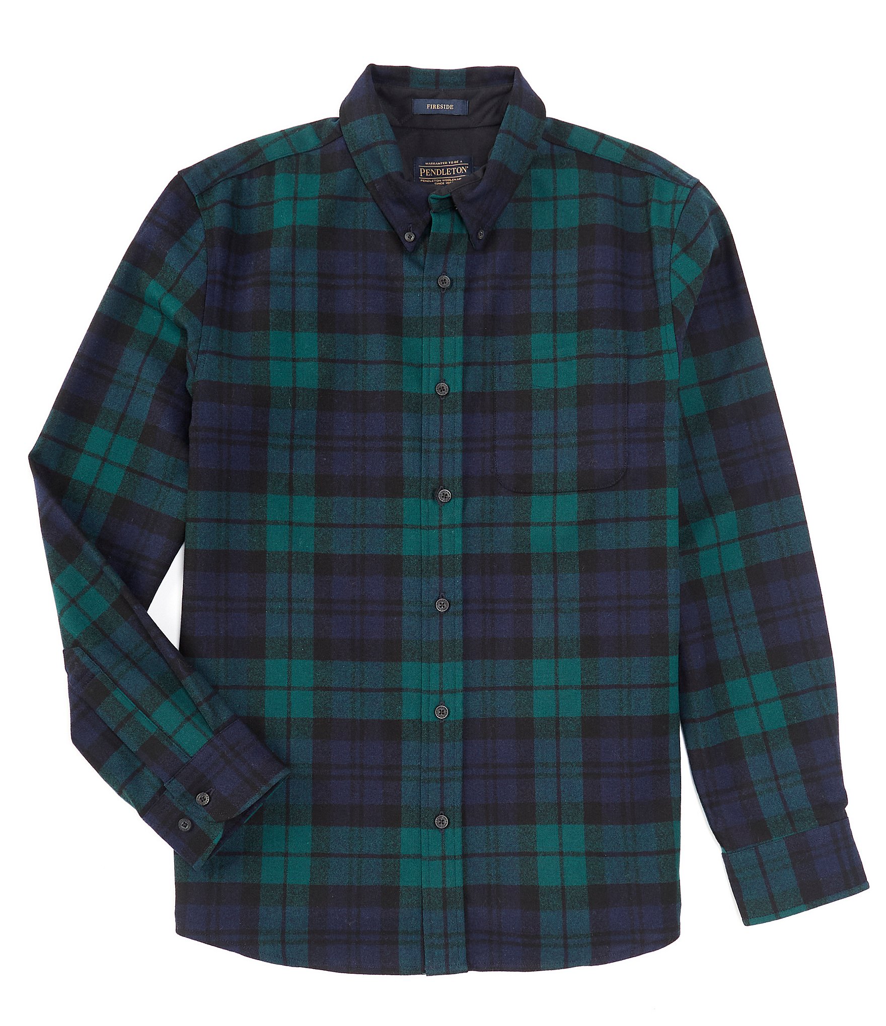 Pendleton Black Watch Fireside Plaid Long-Sleeve Woven Shirt | Dillard's