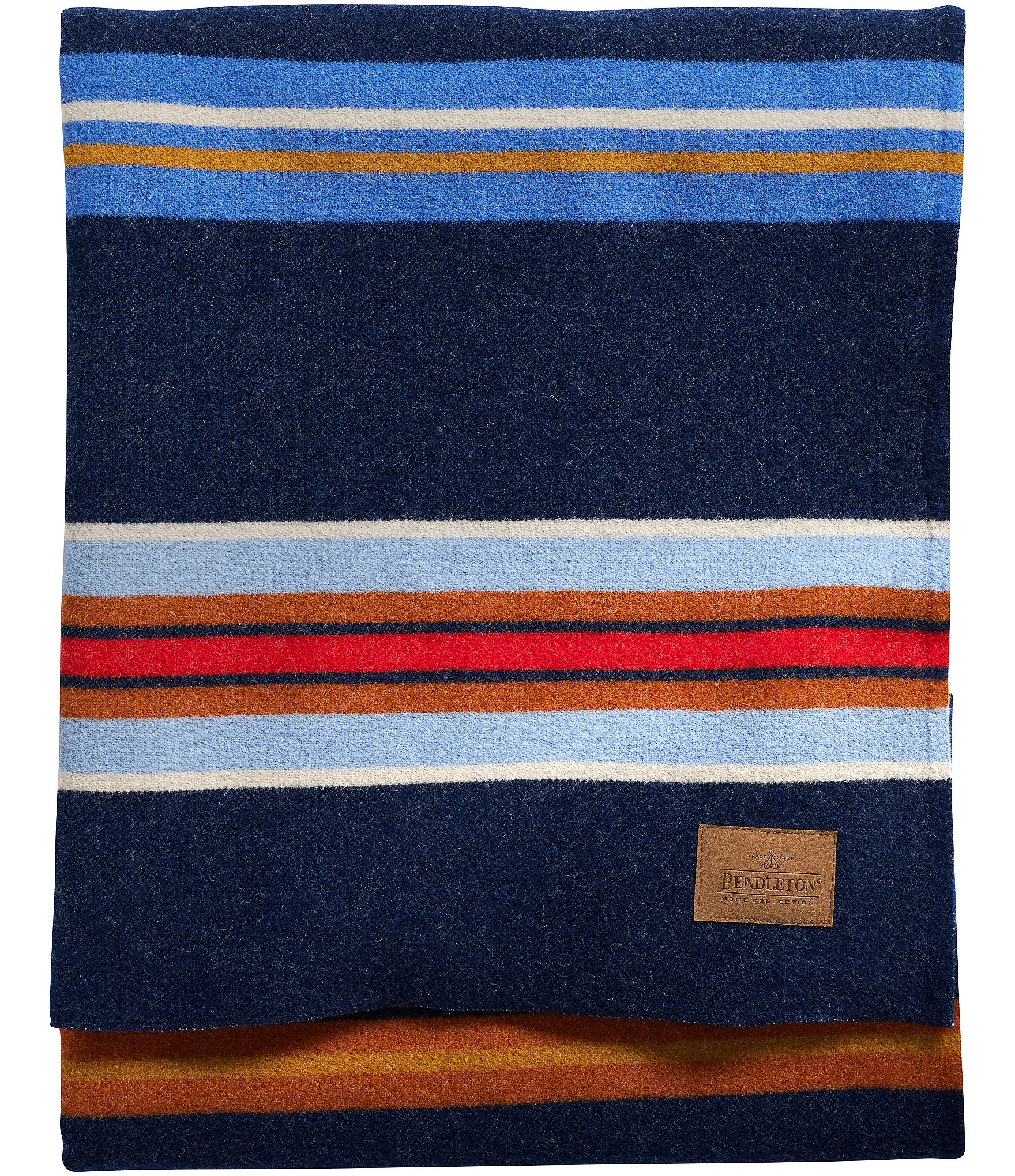 2024 Pendleton wool navy blue striped blanket!