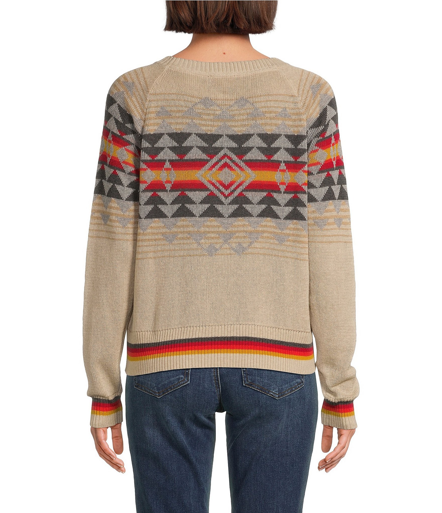 Pendleton Graphic Crew Neck Long Sleeve Sweater