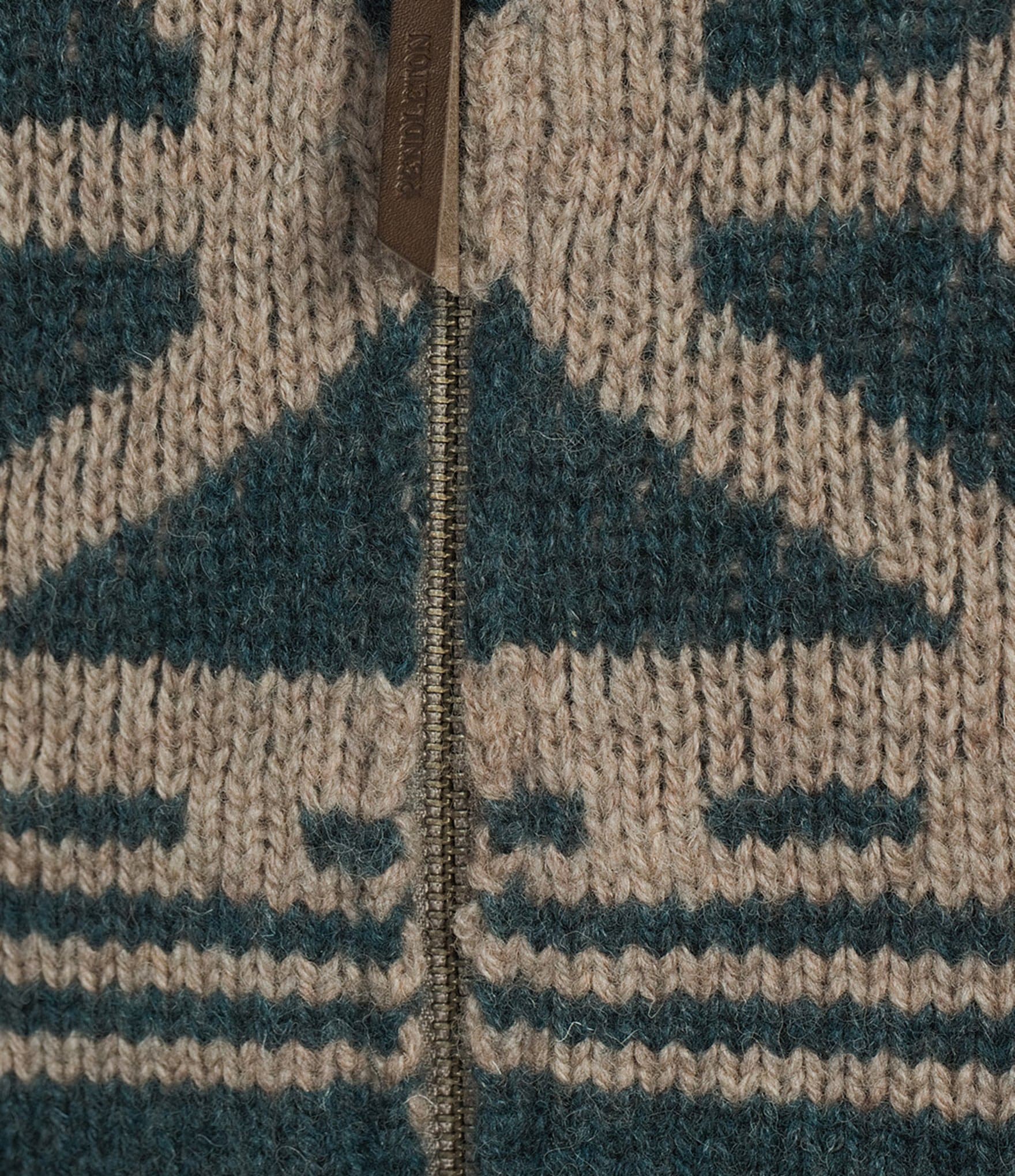 Pendleton Graphic Wool Zip Up Sweater