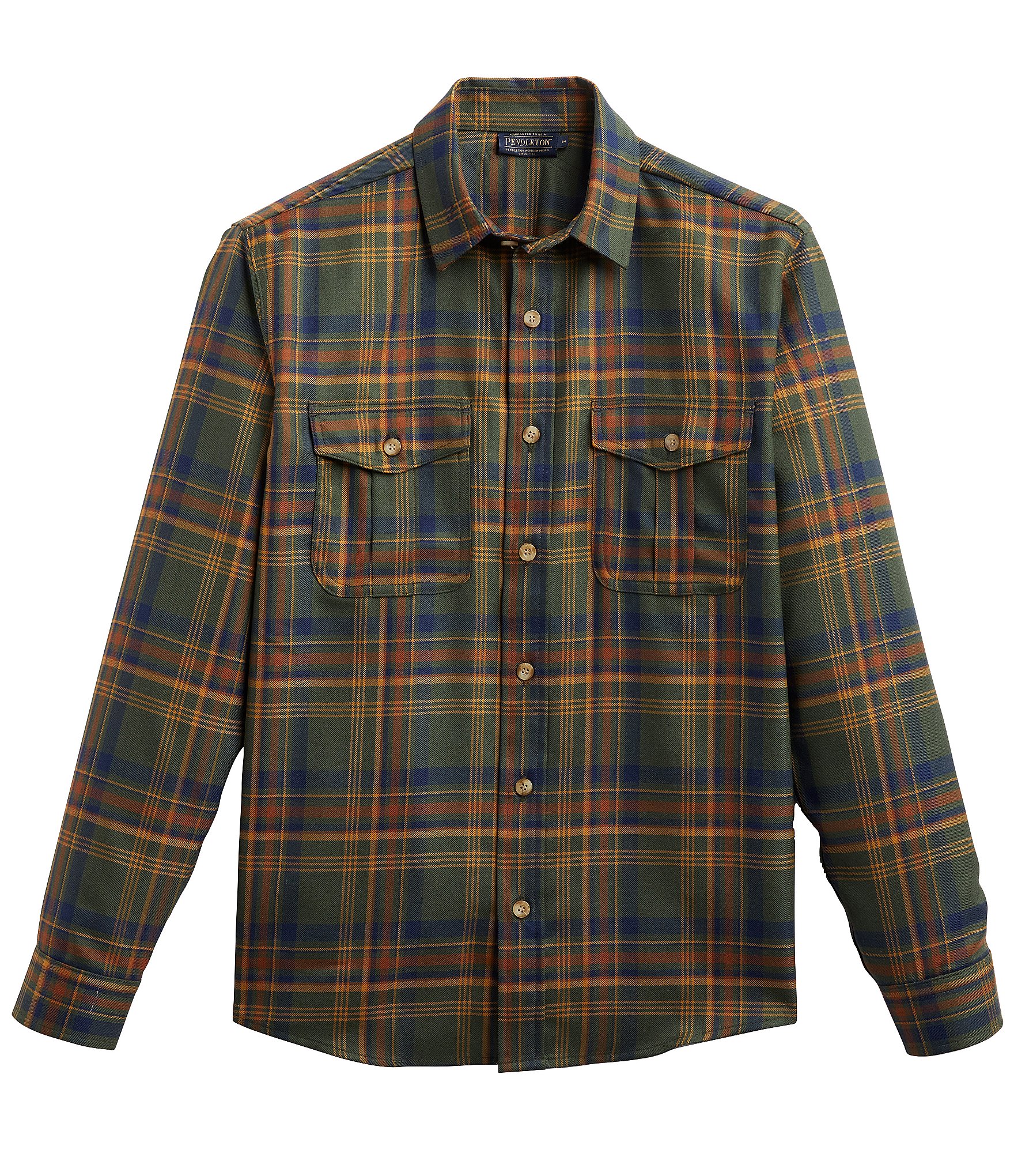 Pendleton Harrison Merino Wool Long Sleeve Woven Shirt | Dillard's