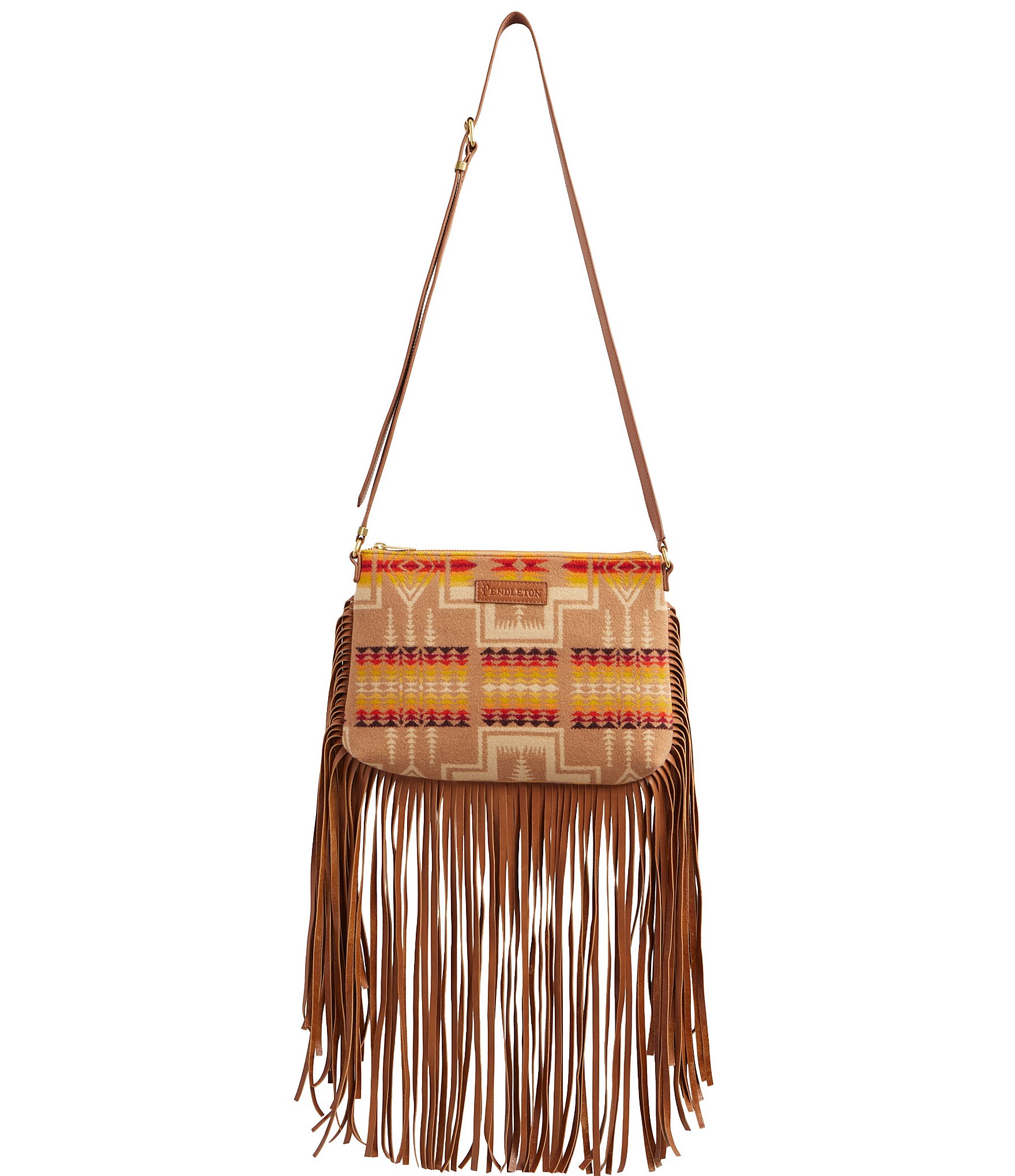 Pendleton Look West Collection Fringed Crossbody Bag