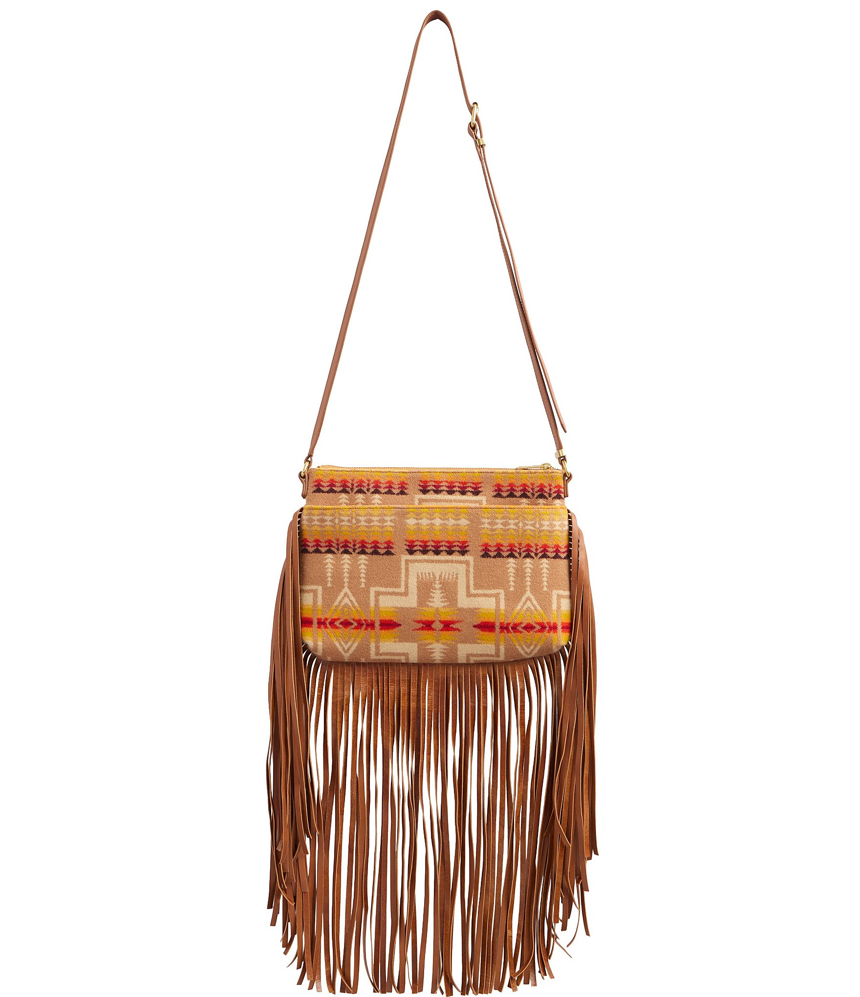 Pendleton Look West Collection Fringed Crossbody Bag