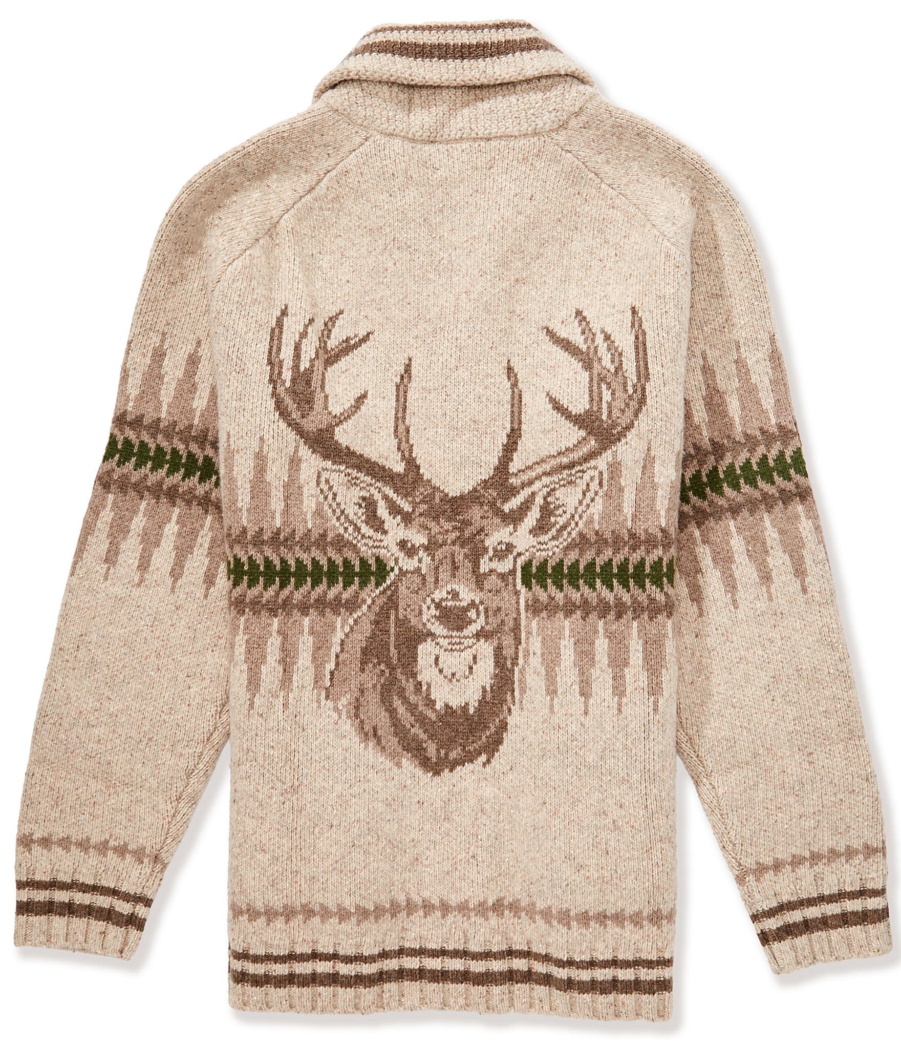 Pendleton Sawtooth Buck Full-Zip Lambswool Sweater