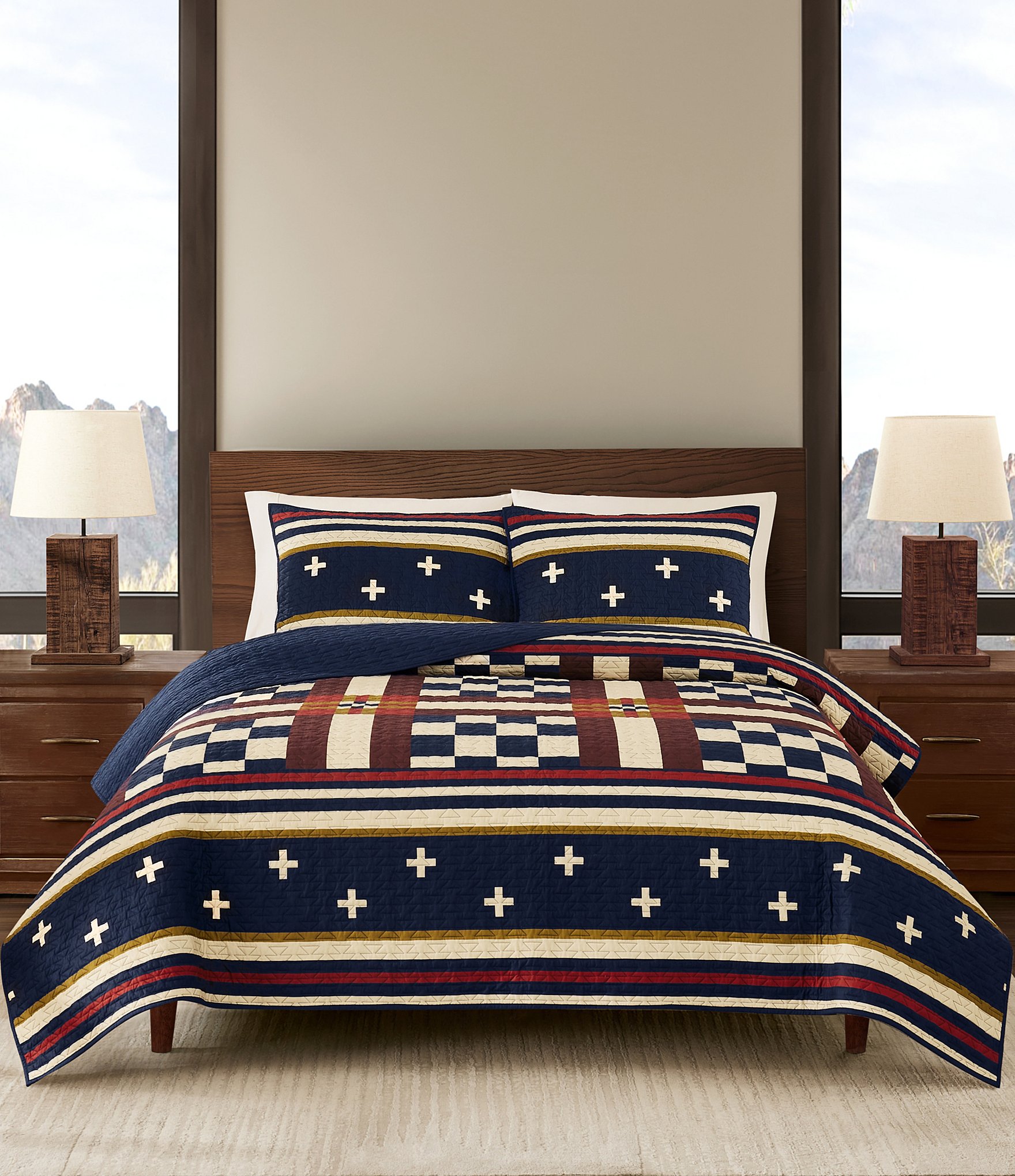Pendleton Scout Stripe Coverlet Mini Set