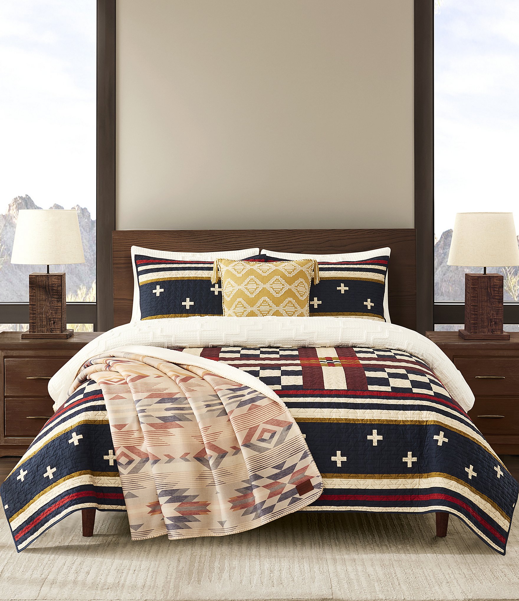 Pendleton Scout Stripe Coverlet Mini Set