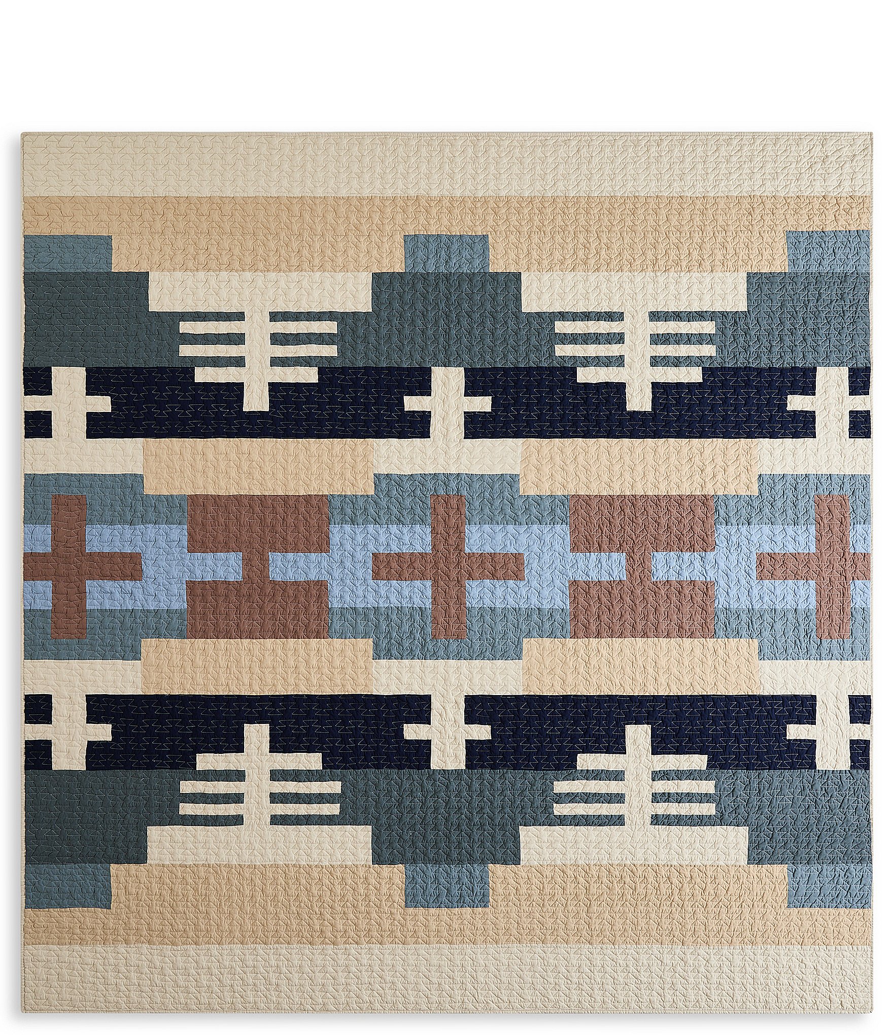 Pendleton Shiprock Collection by Pendleton Southwestern Inspired Geometric Pattern Quilt Mini Set