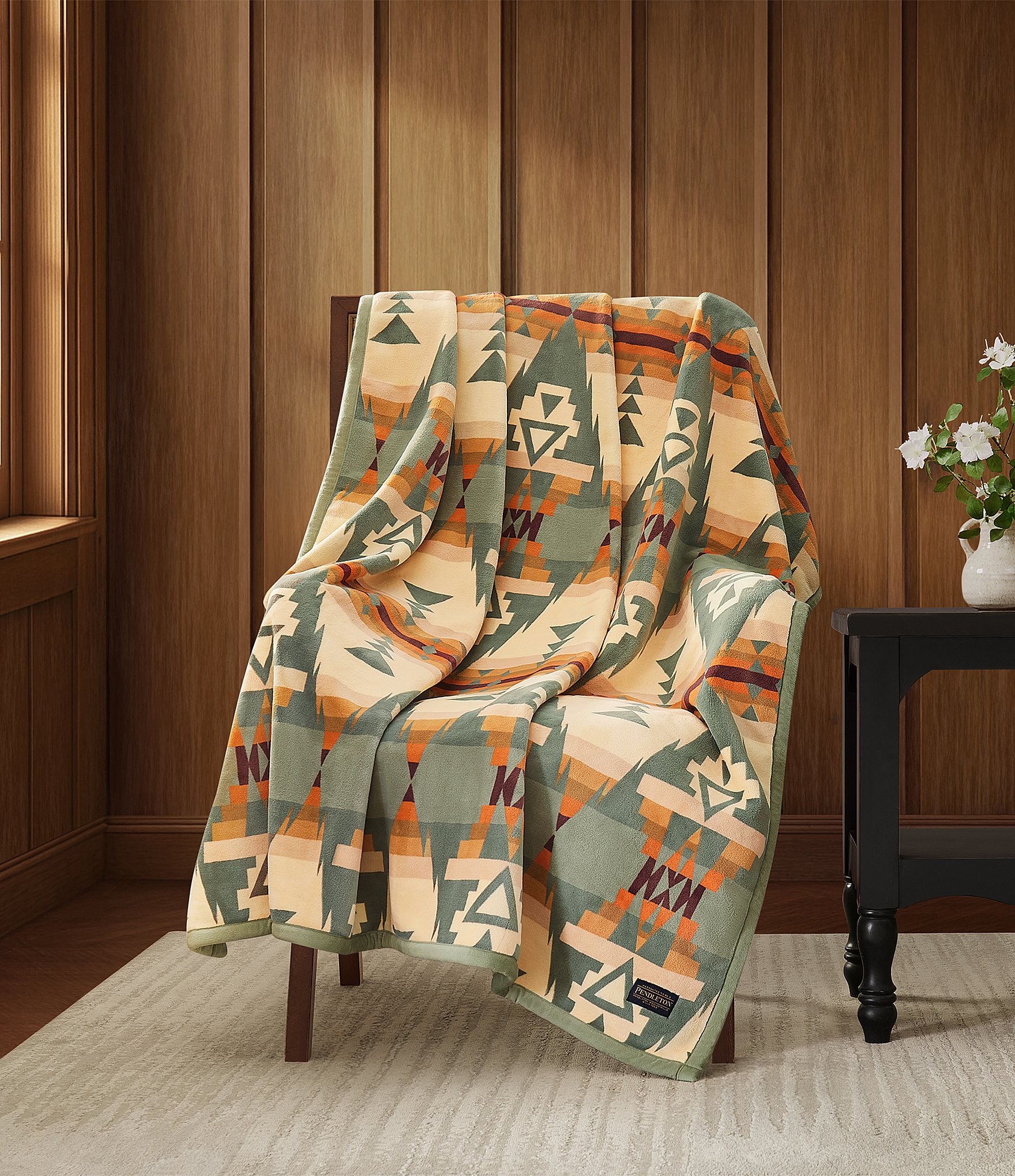 Pendleton Siskiyou Range Bold Geometric Pattern Reversible Throw