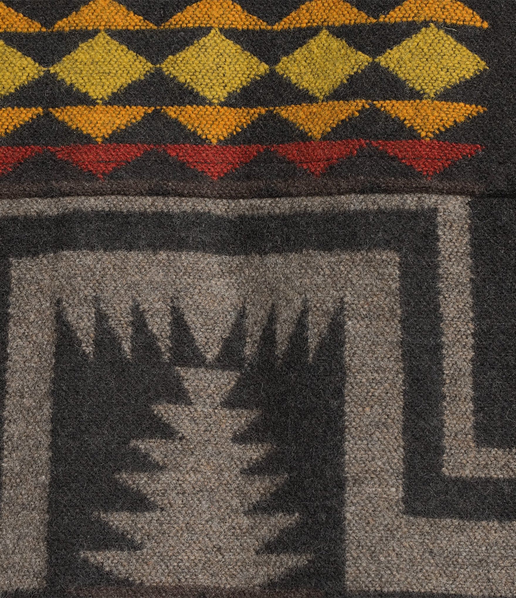 Pendleton Willa Wool Jacquard Fold-Down Collar Long Sleeve Jacket