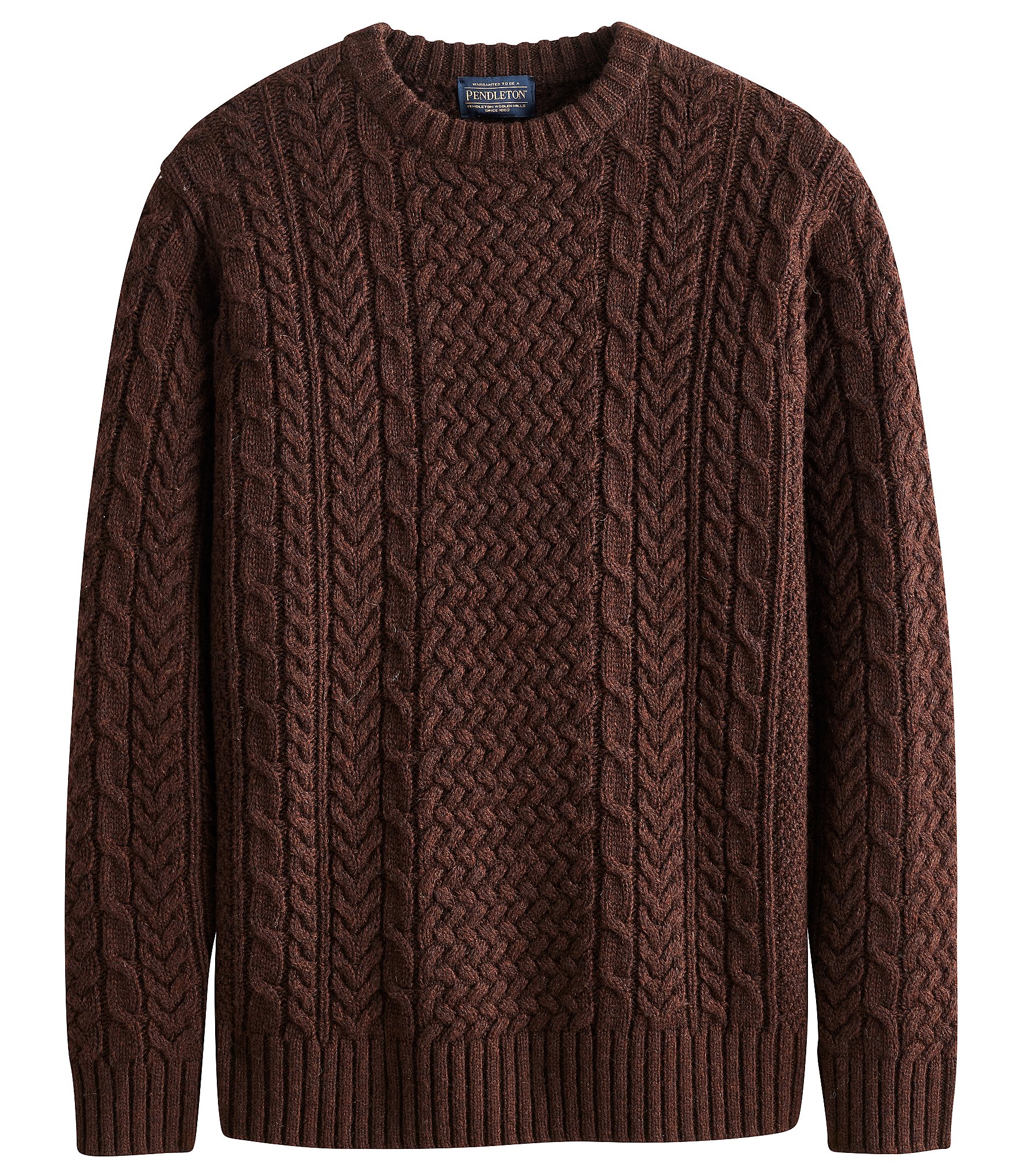 Pendleton Wool Fisherman Cable Knit Sweater | Dillard's