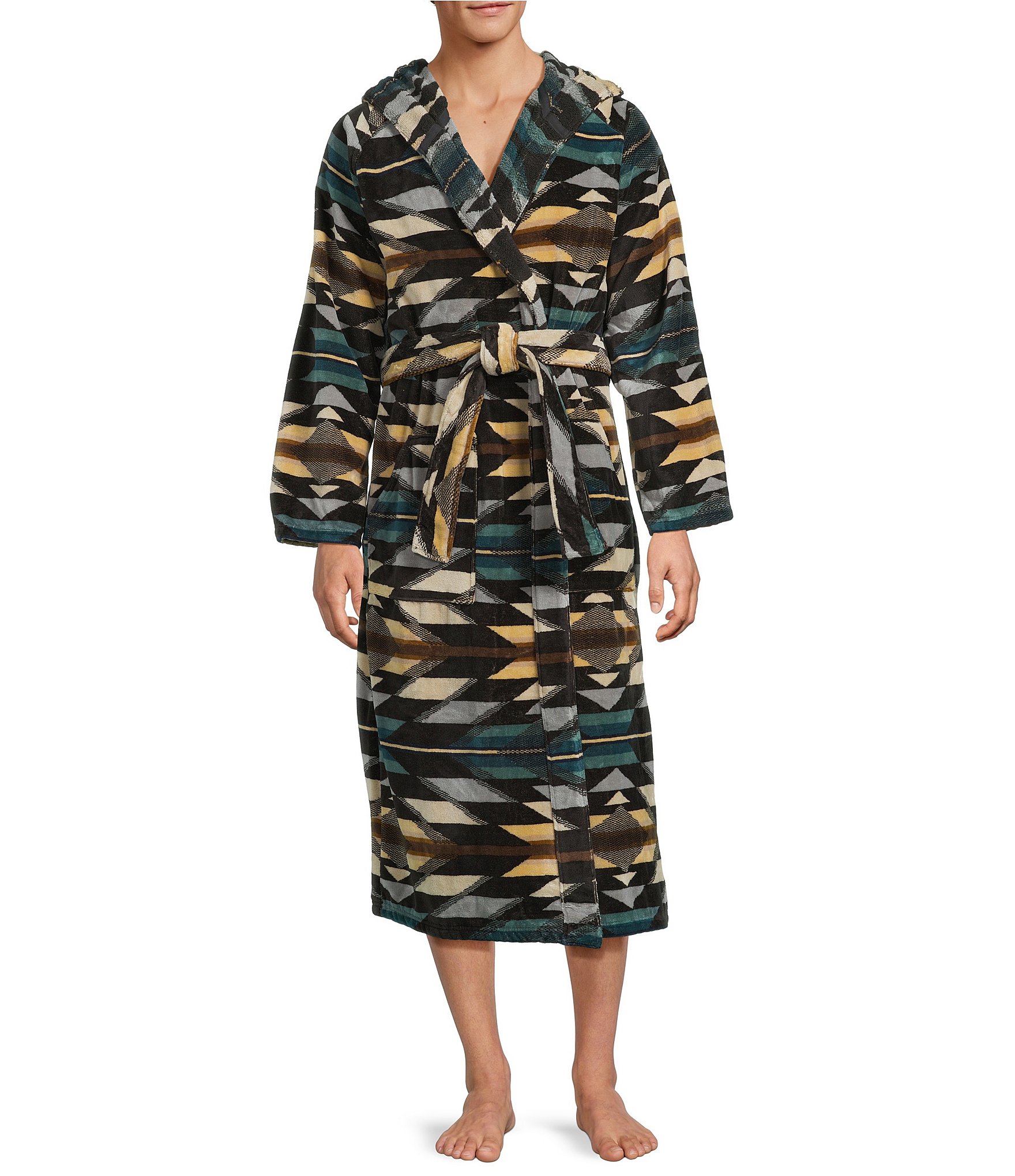 Pendleton Wyeth Trail Terry Velour Hooded Robe