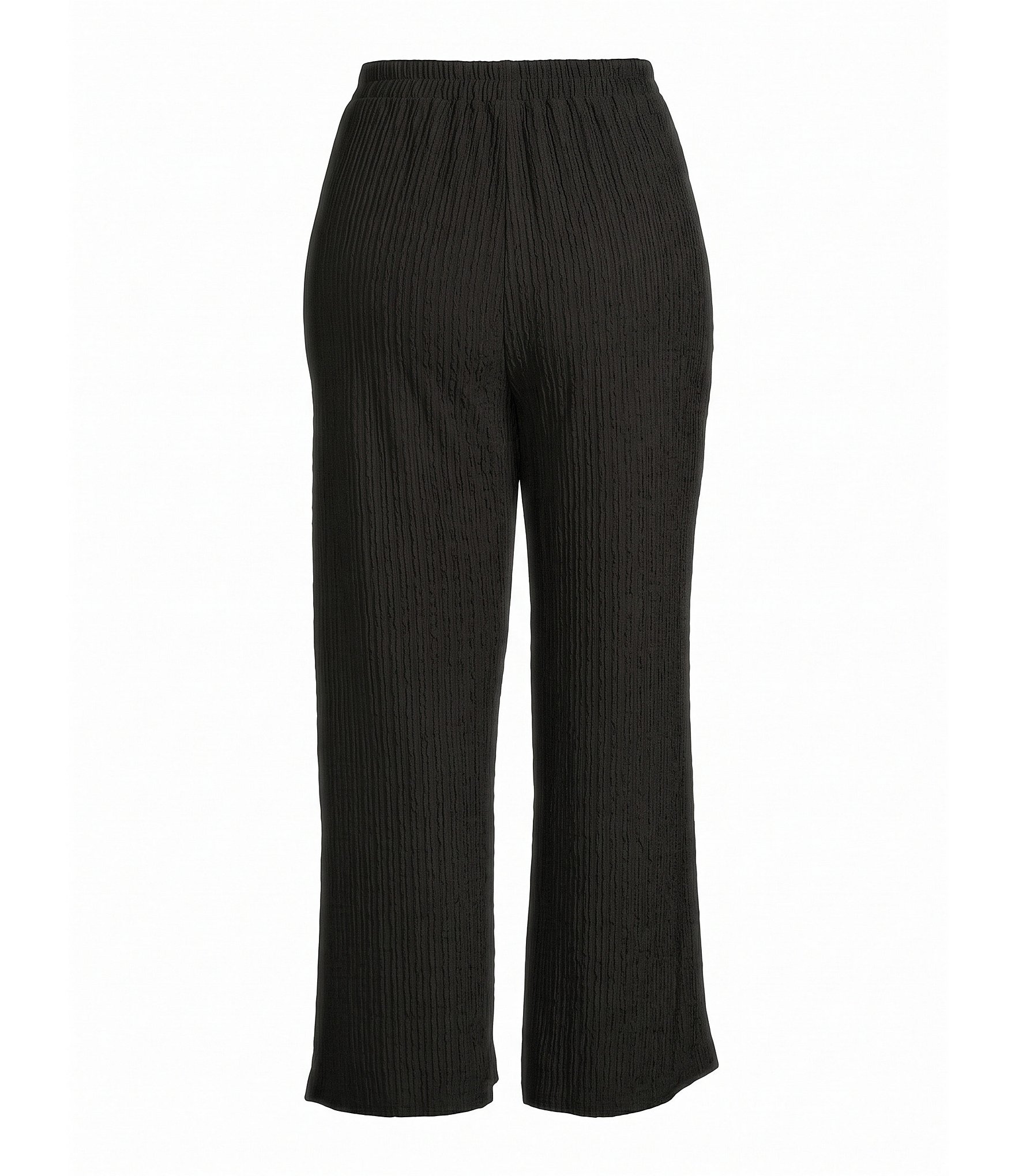 Perch by Blu Pepper Plus Size Textured Knit High Rise Straight Leg Pant