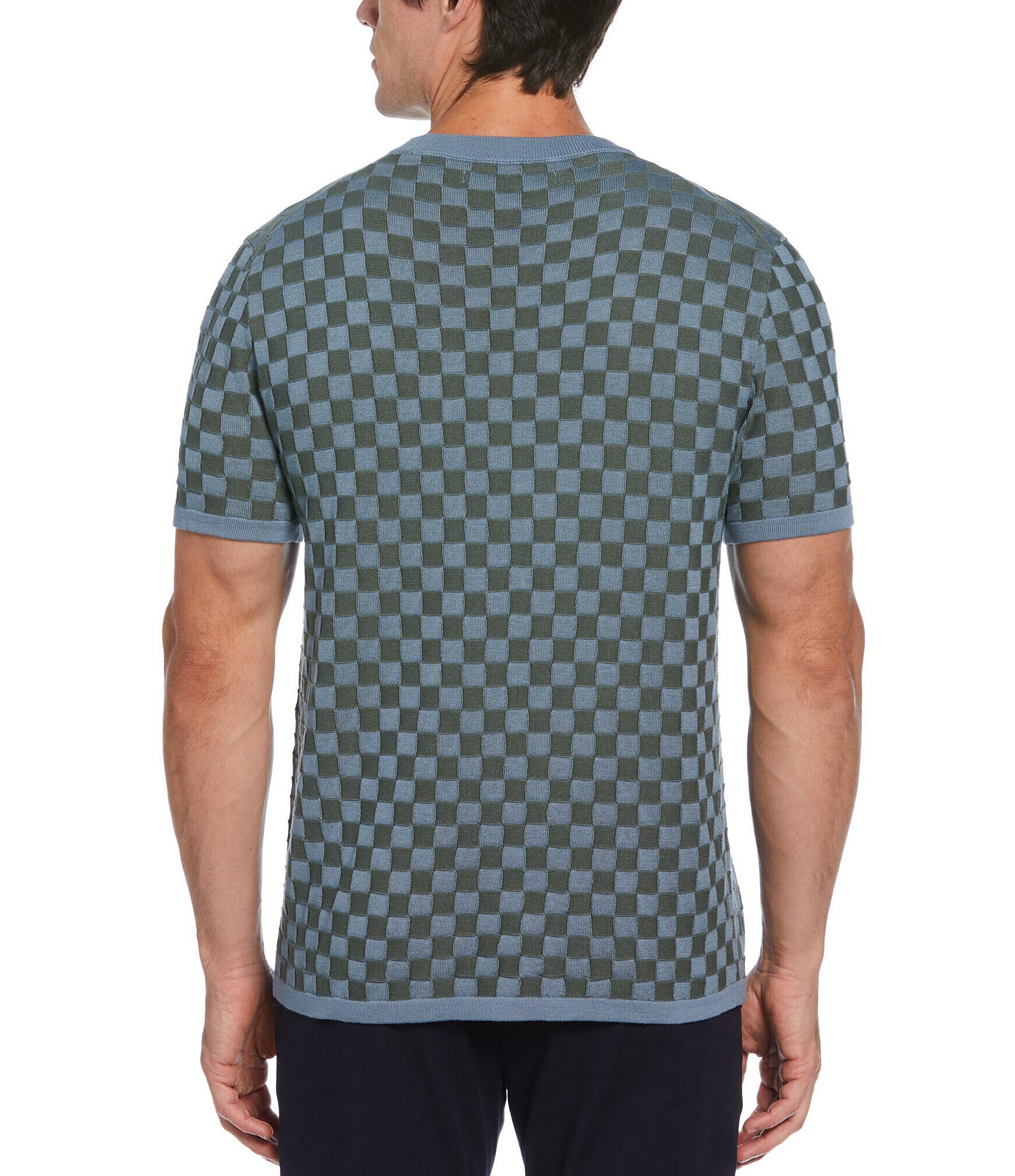 Perry Ellis Basketweave Short Sleeve T-Shirt