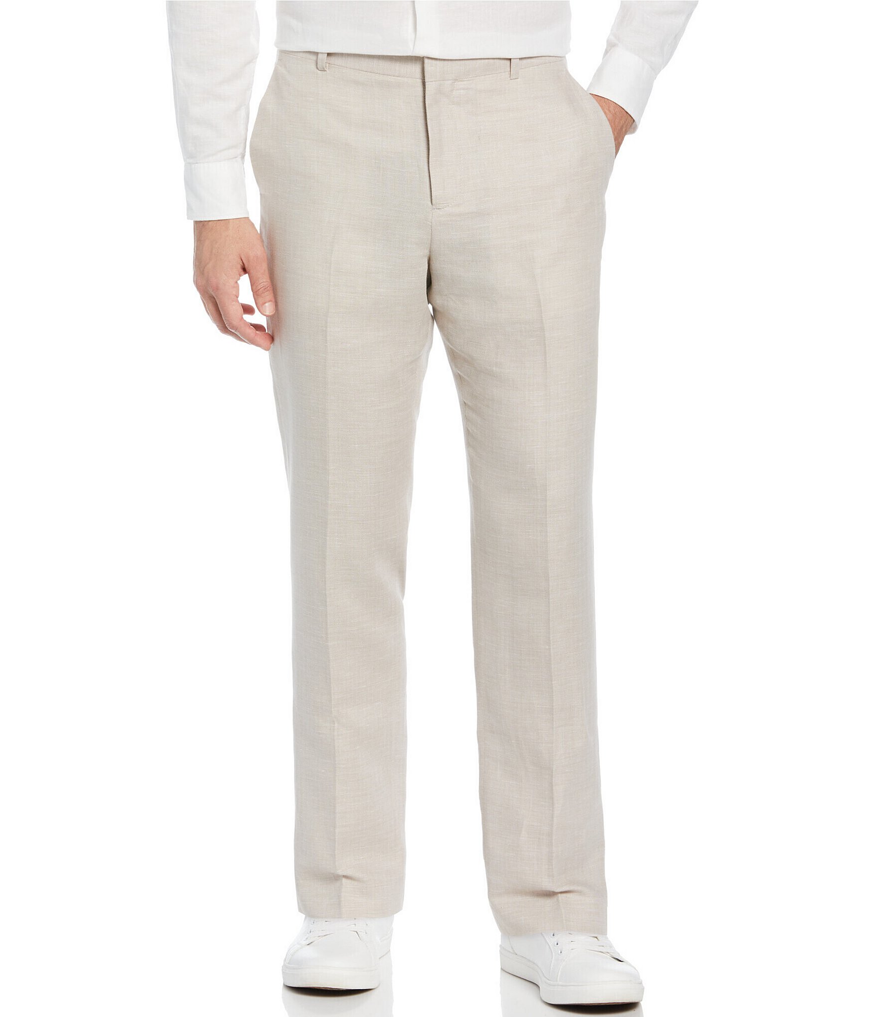 Perry Ellis Big & Tall Linen Blend Herringbone Suit Separates Pants ...