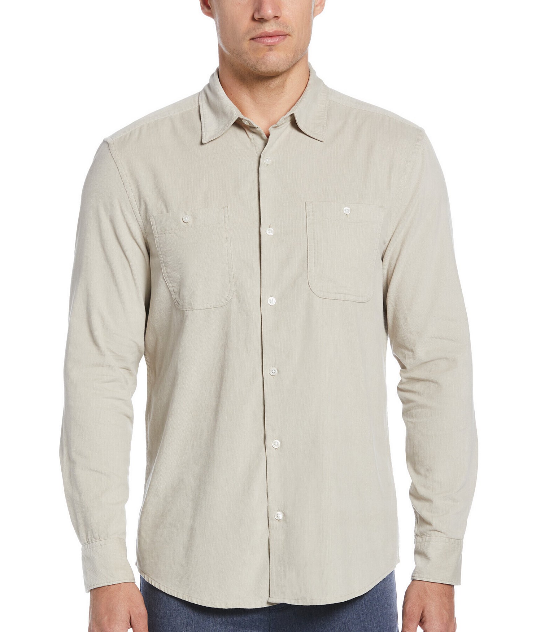 solid: Men's Casual Button-Up Shirts