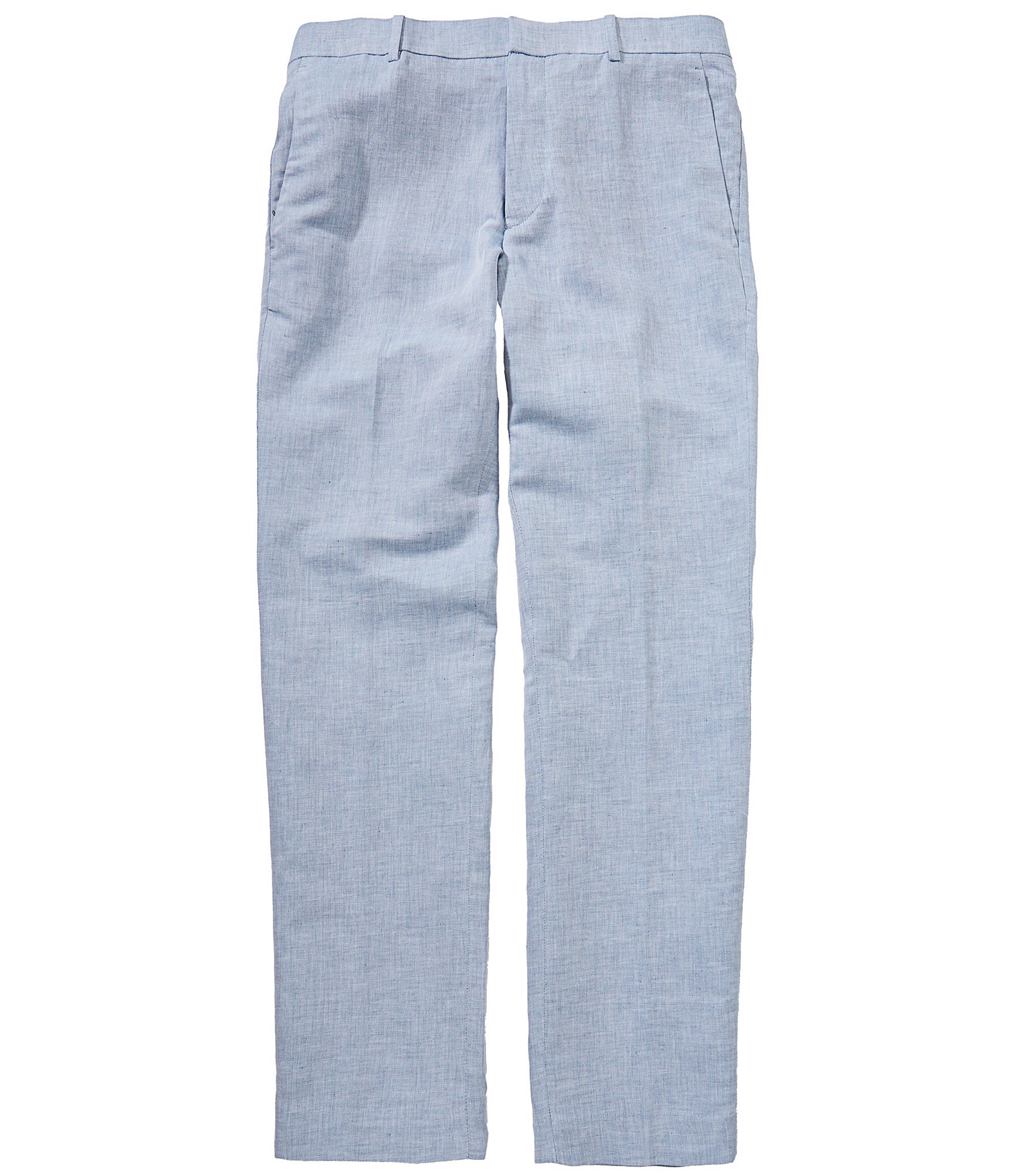 Perry Ellis Flat-Front Linen Pants