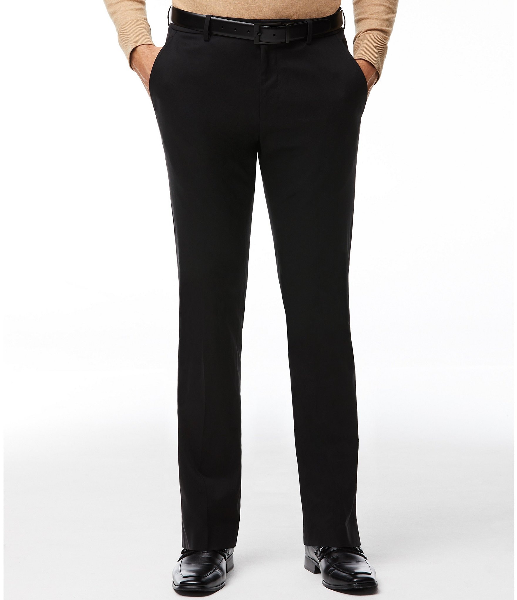 Perry Ellis Premium Stretch Modern Fit Flat Front Dress Pants | Dillard's