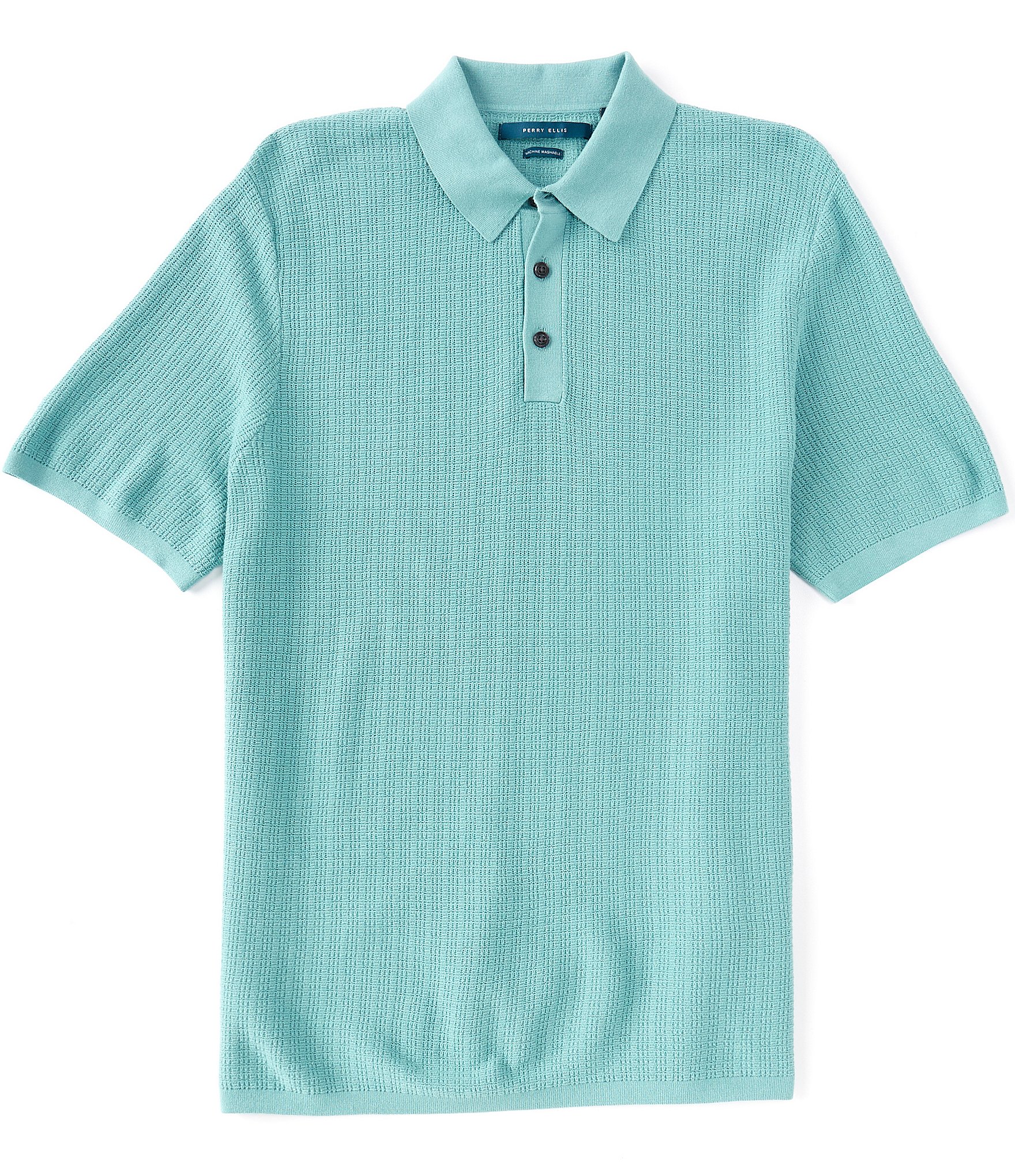 Perry Ellis Short-Sleeve Sweater Polo Shirt | Dillard's