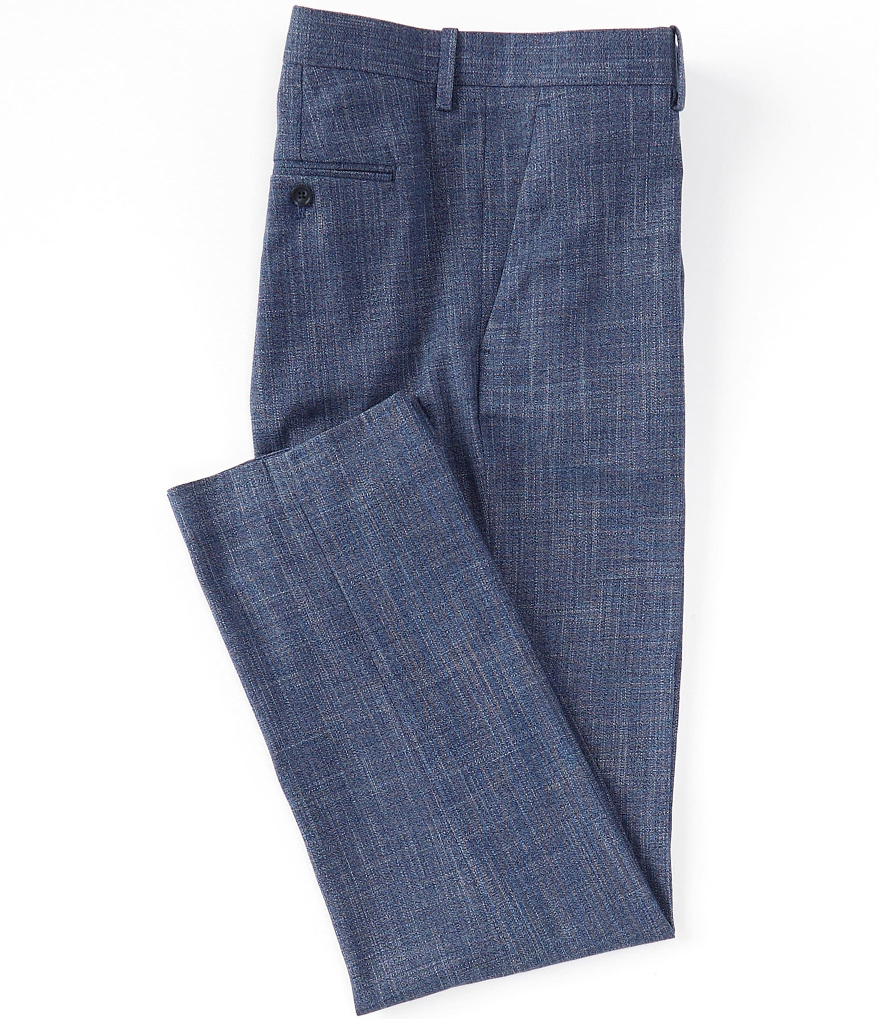 Perry Ellis Slim Fit Crosshatch Suit Separates Dress Pants  Dillards