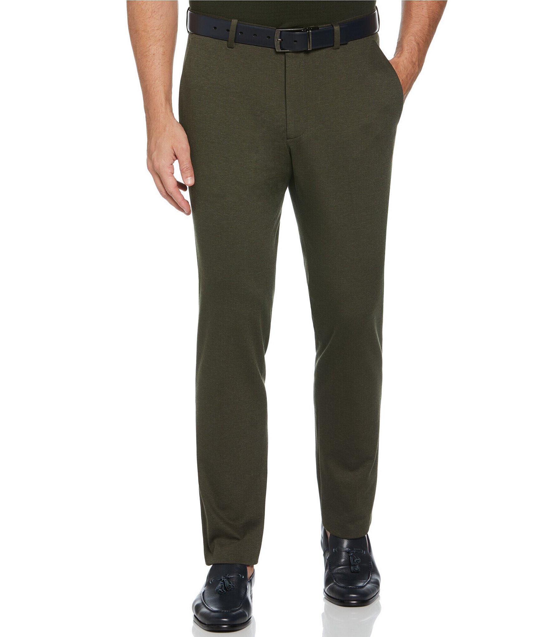 Buy INVICTUS Men Olive Green & Grey Slim Fit Checked Trousers - Trousers  for Men 2081259 | Myntra
