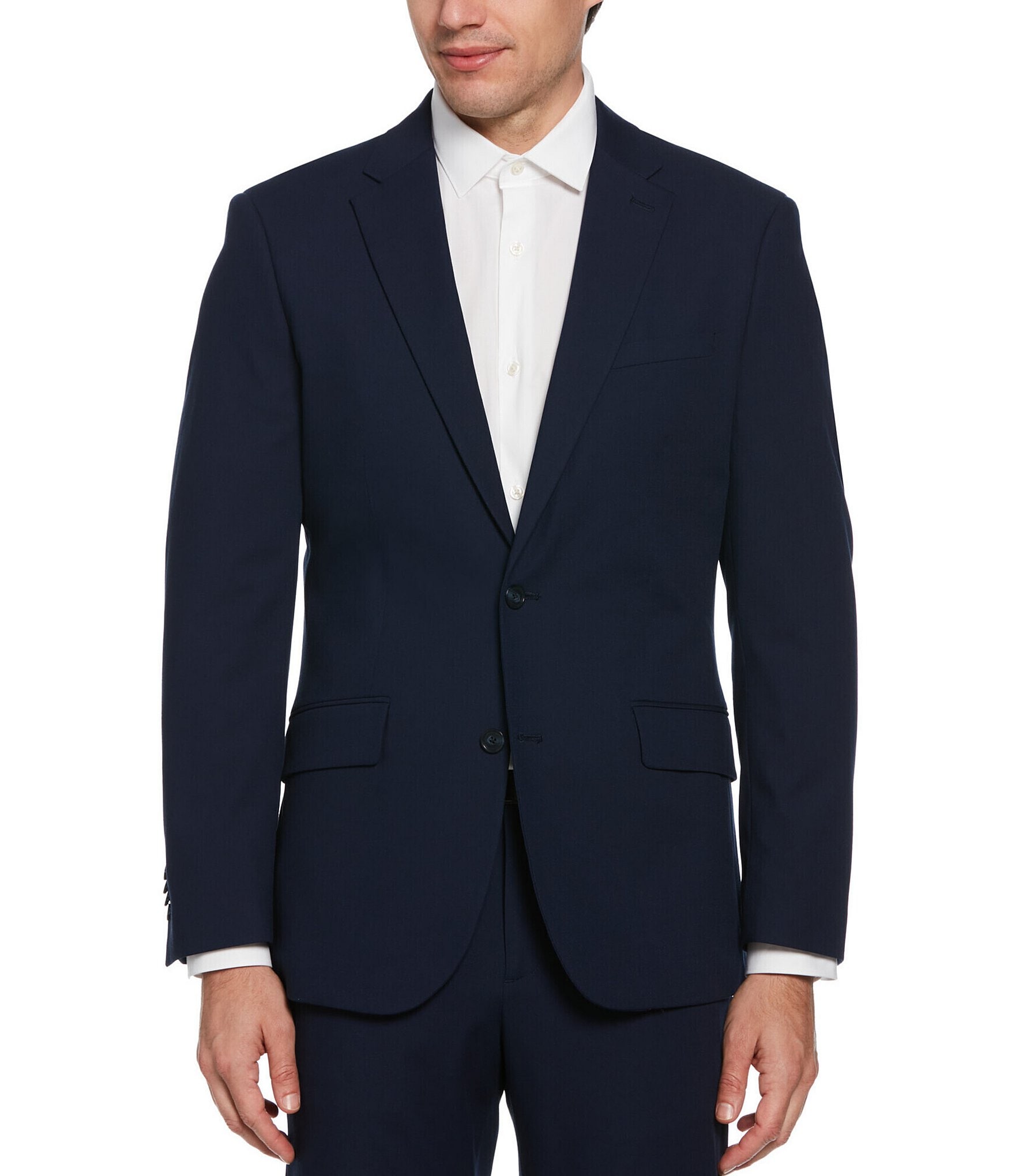 Perry Ellis Slim-Fit Performance Stretch Dobby Louis Suit Separates Jacket