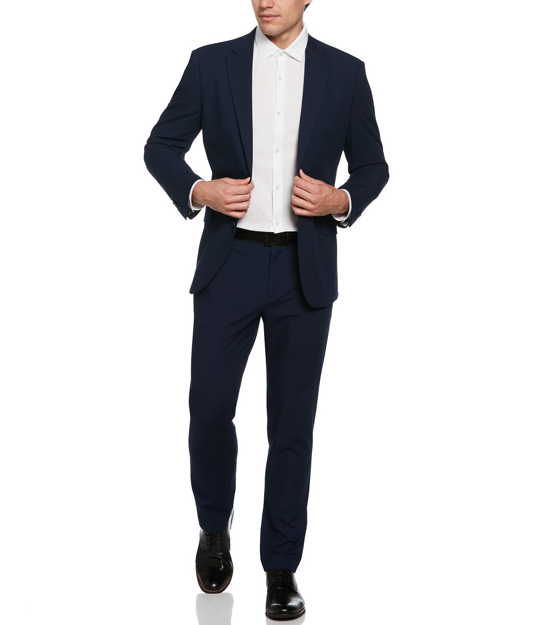 Perry Ellis Slim-Fit Performance Stretch Dobby Louis Suit Separates Jacket