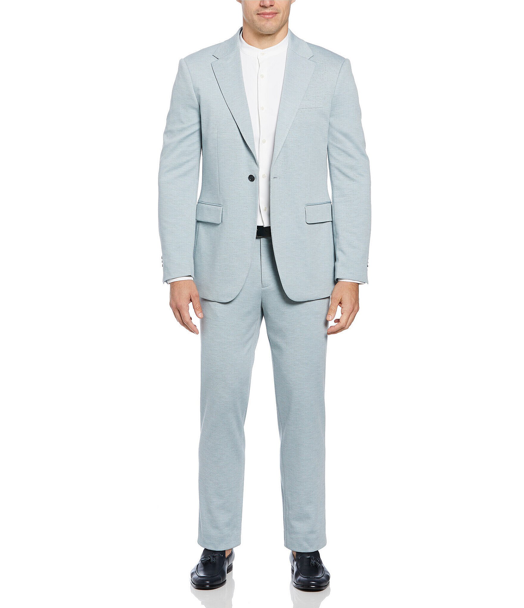 Perry Ellis Solid Knit Suit Separates Jacket