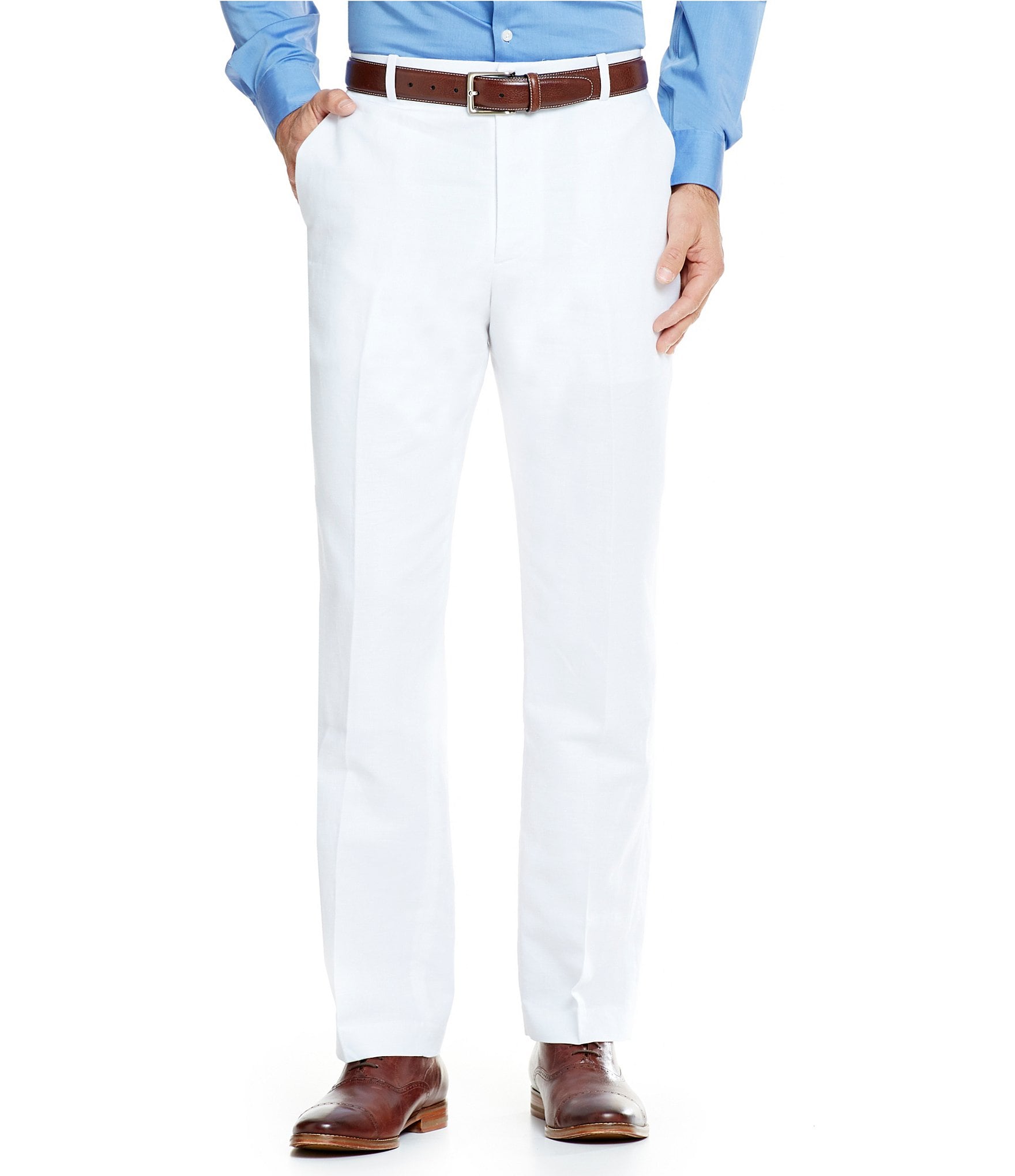 mens white casual pants