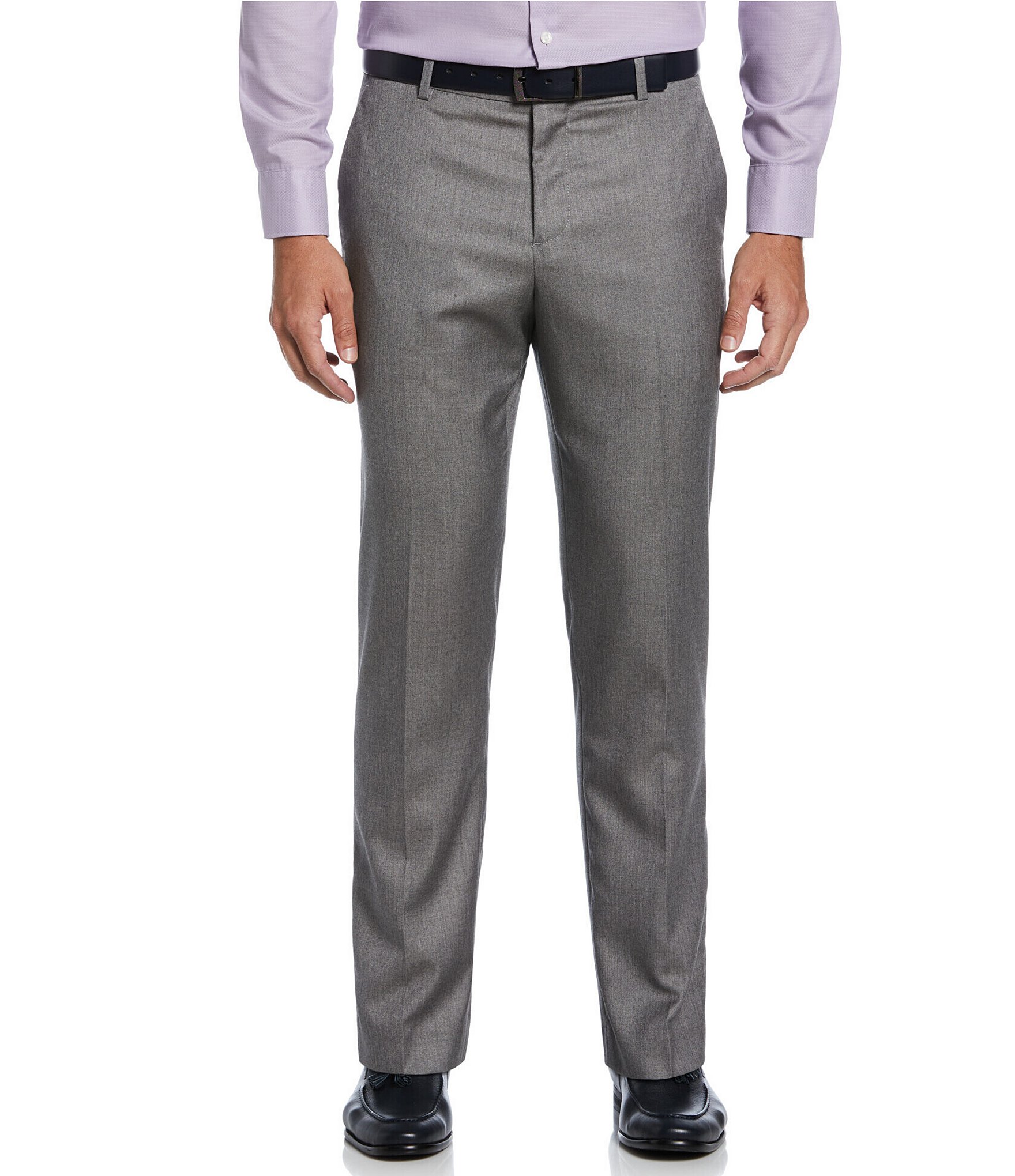 Perry Ellis Solid Stretch Flat-Front Suit Separates Pants | Dillard's