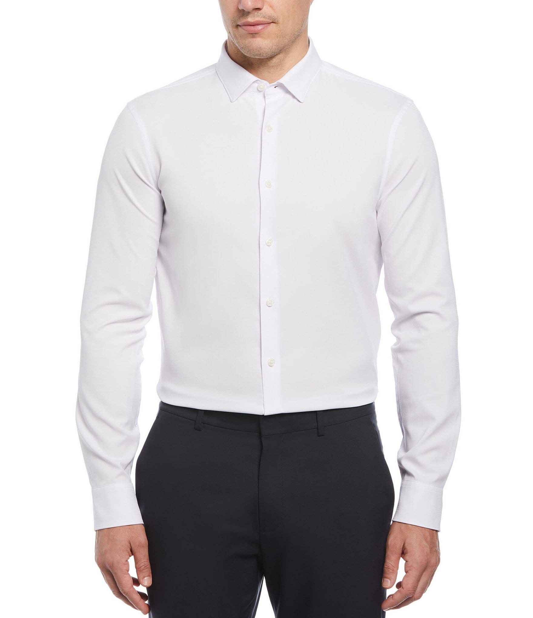 Perry Ellis Diamond Quilted Snap-Front Shirt