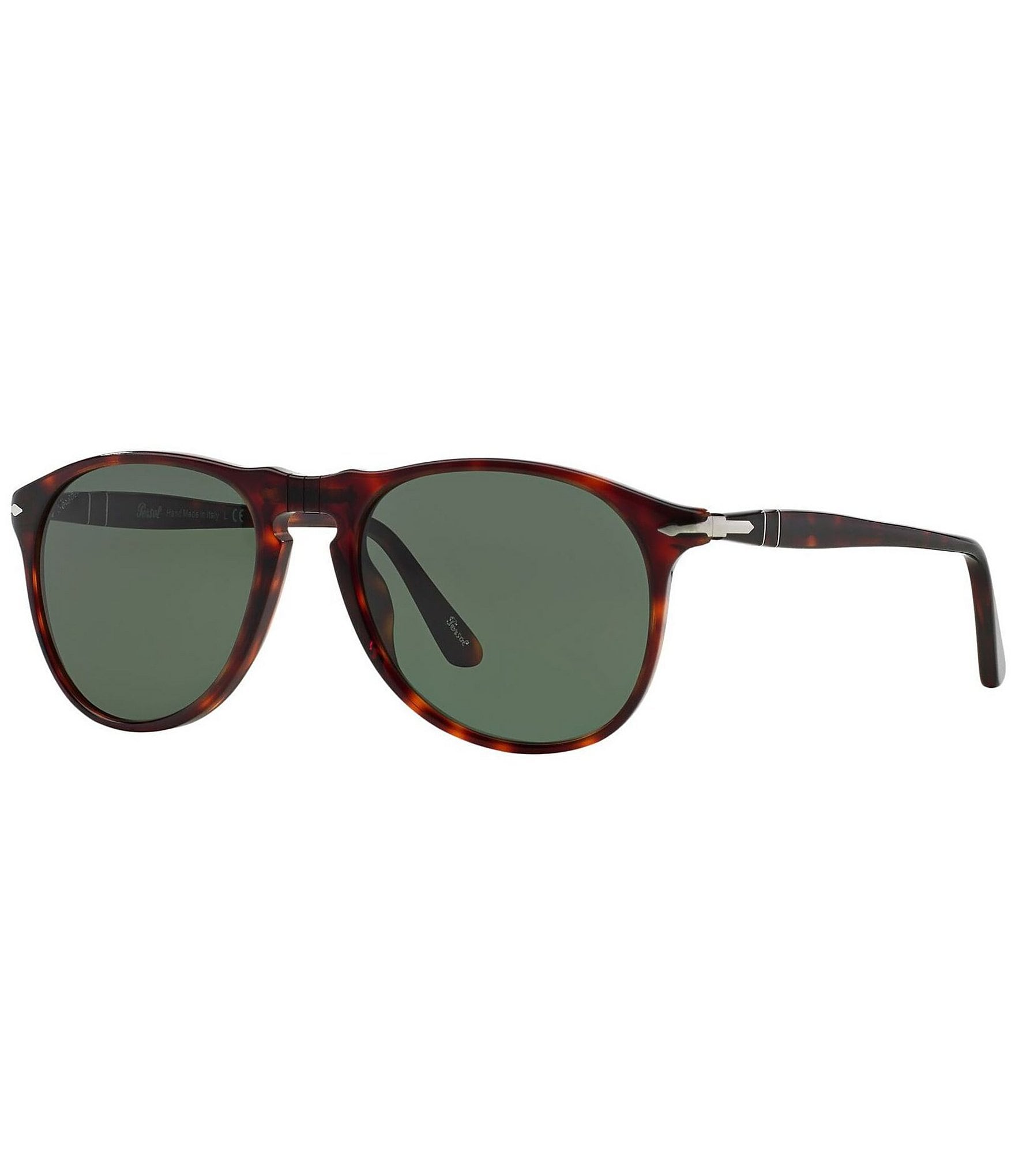 Persol Men's PO9649S Havana 52mm Aviator Sunglasses