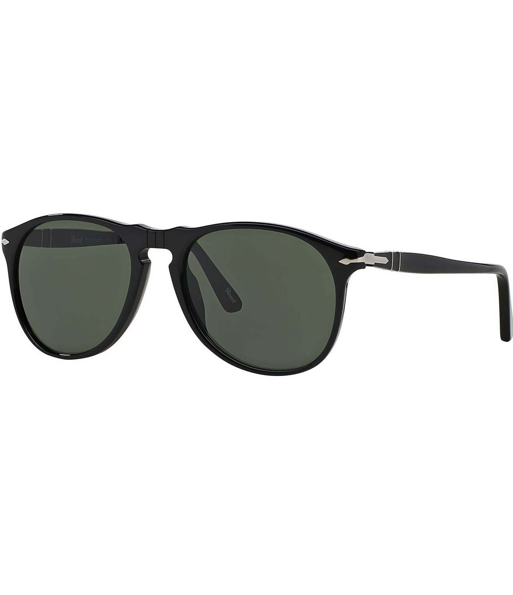 Persol Men's PO9649S Trasparent 52mm Aviator Sunglasses