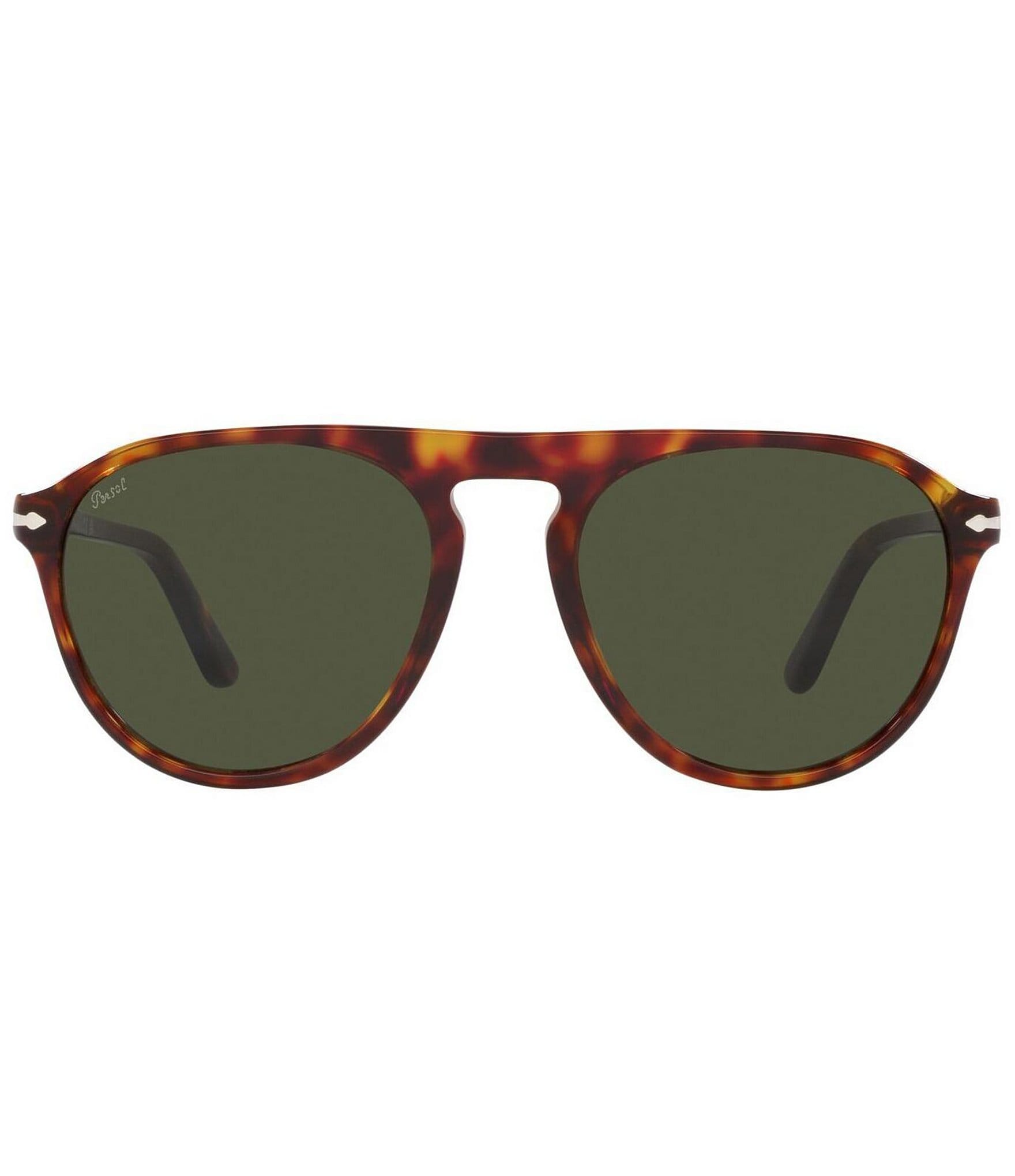 Persol Unisex PO3302S Havana 55mm Aviator Sunglasses