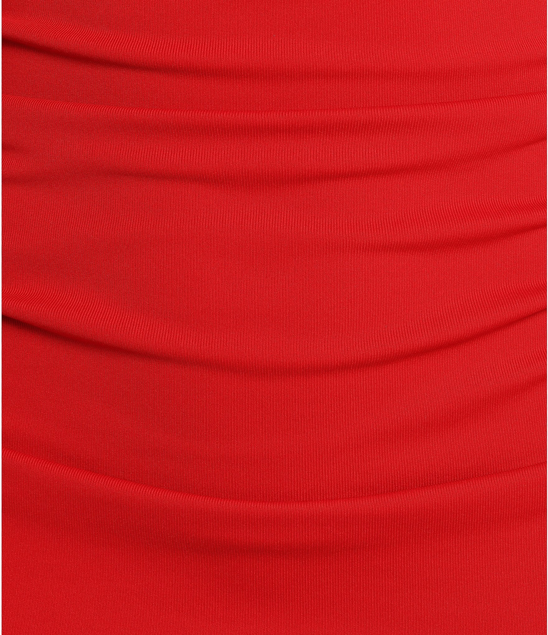 Petal & Pup Fira One Shoulder Ruched Twist Detail Bodycon Midi Dress