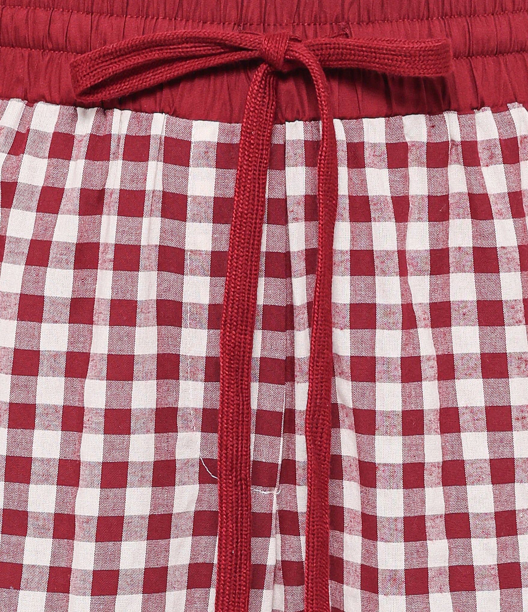 Petal & Pup Lawson Gingham High Rise Wide Leg Side Stripe Track Pants