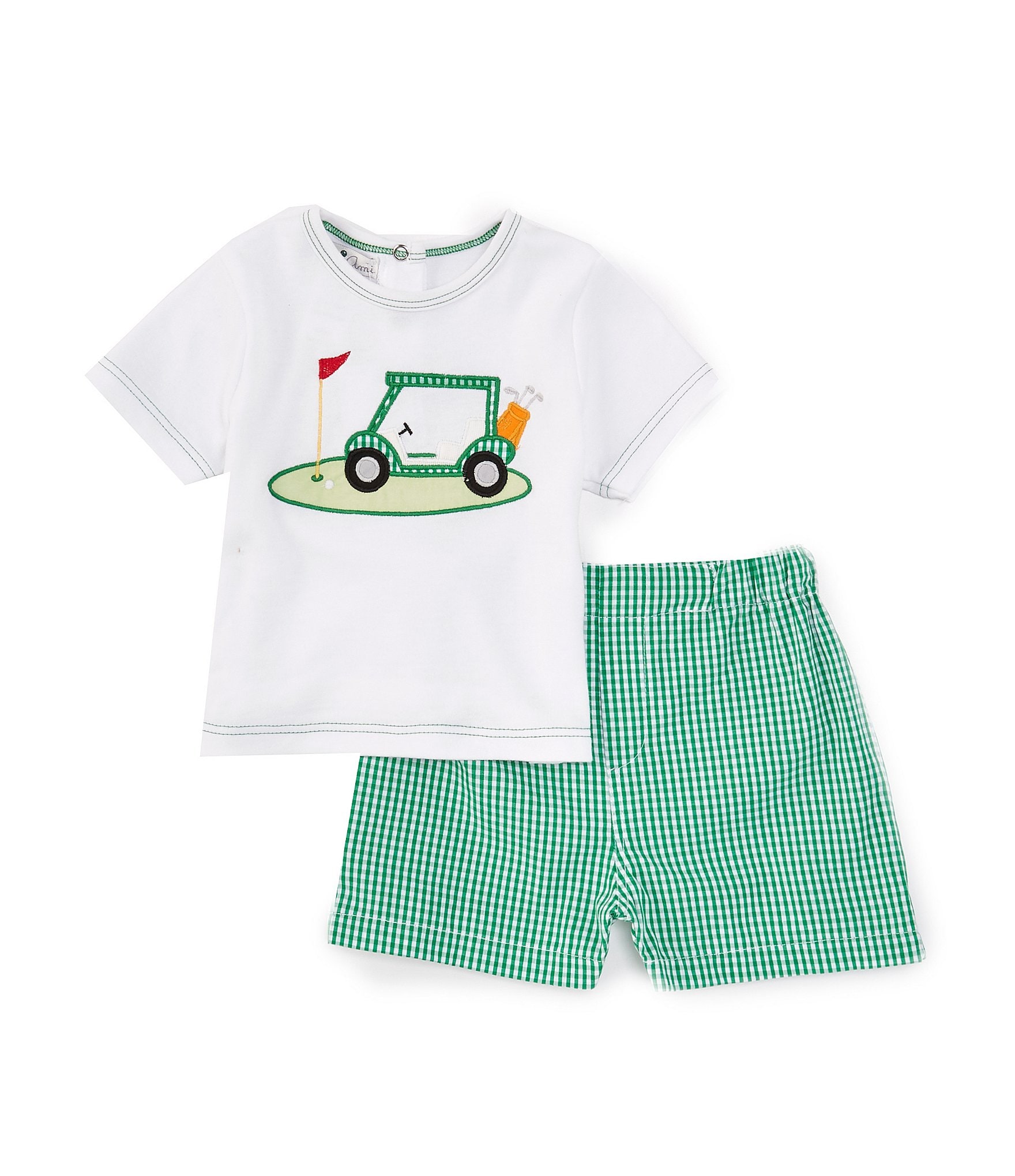 Burt's Bees Little Boys 2T-5T Short Sleeve Mini Golf T-Shirt And