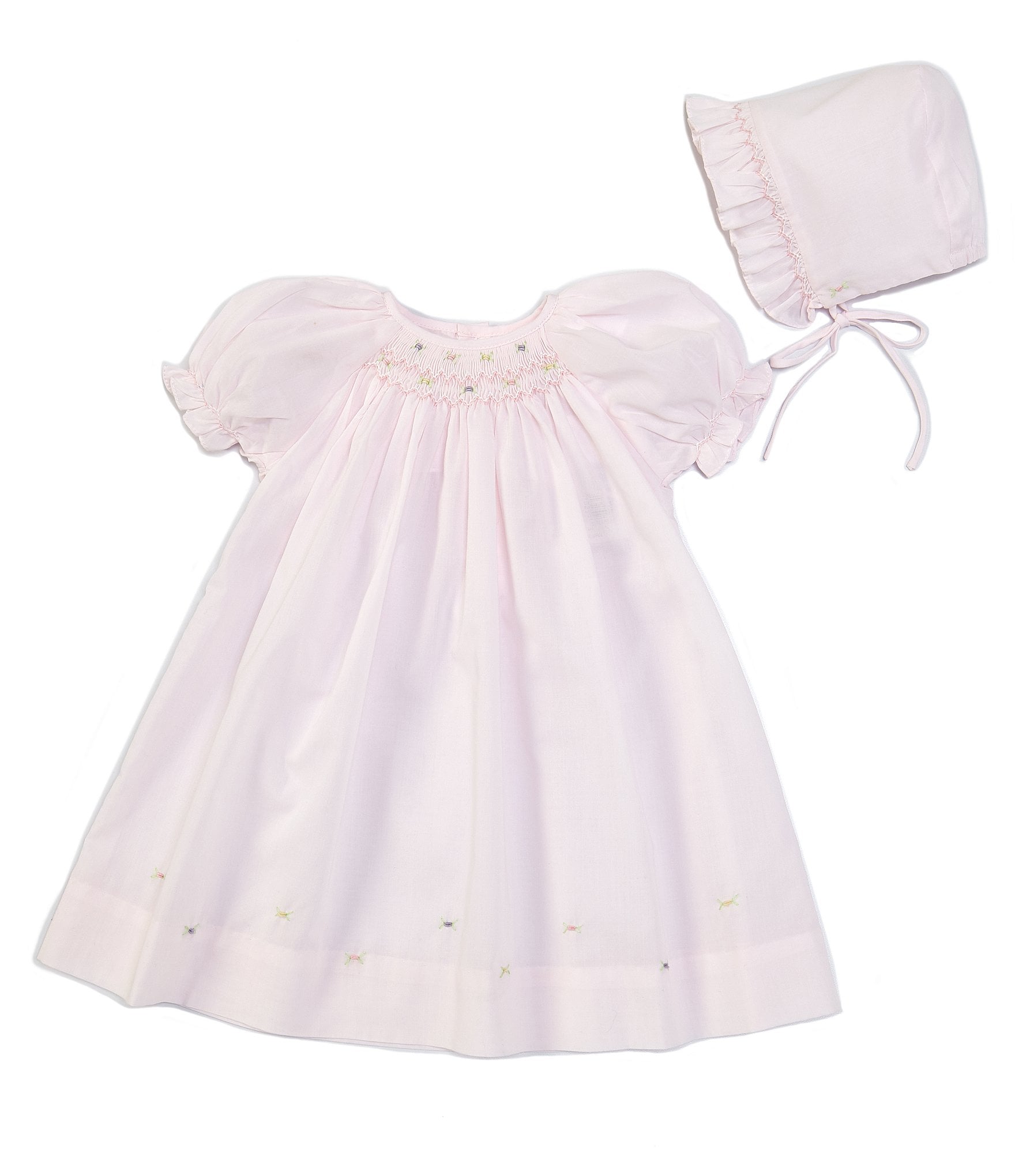 Petit Ami Baby Girls Preemie-Newborn Smocked Dress