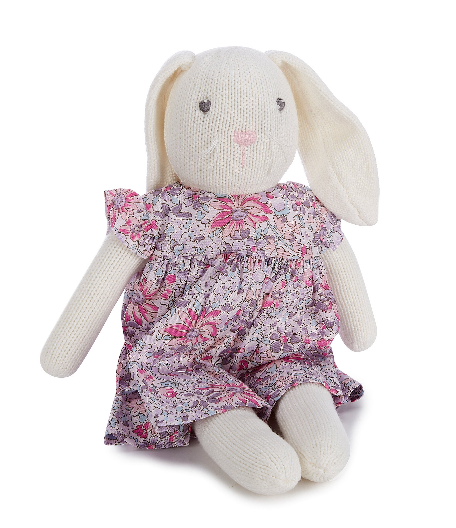 Petit Ami Hand-Knit Plush Bunny Doll | Dillard's