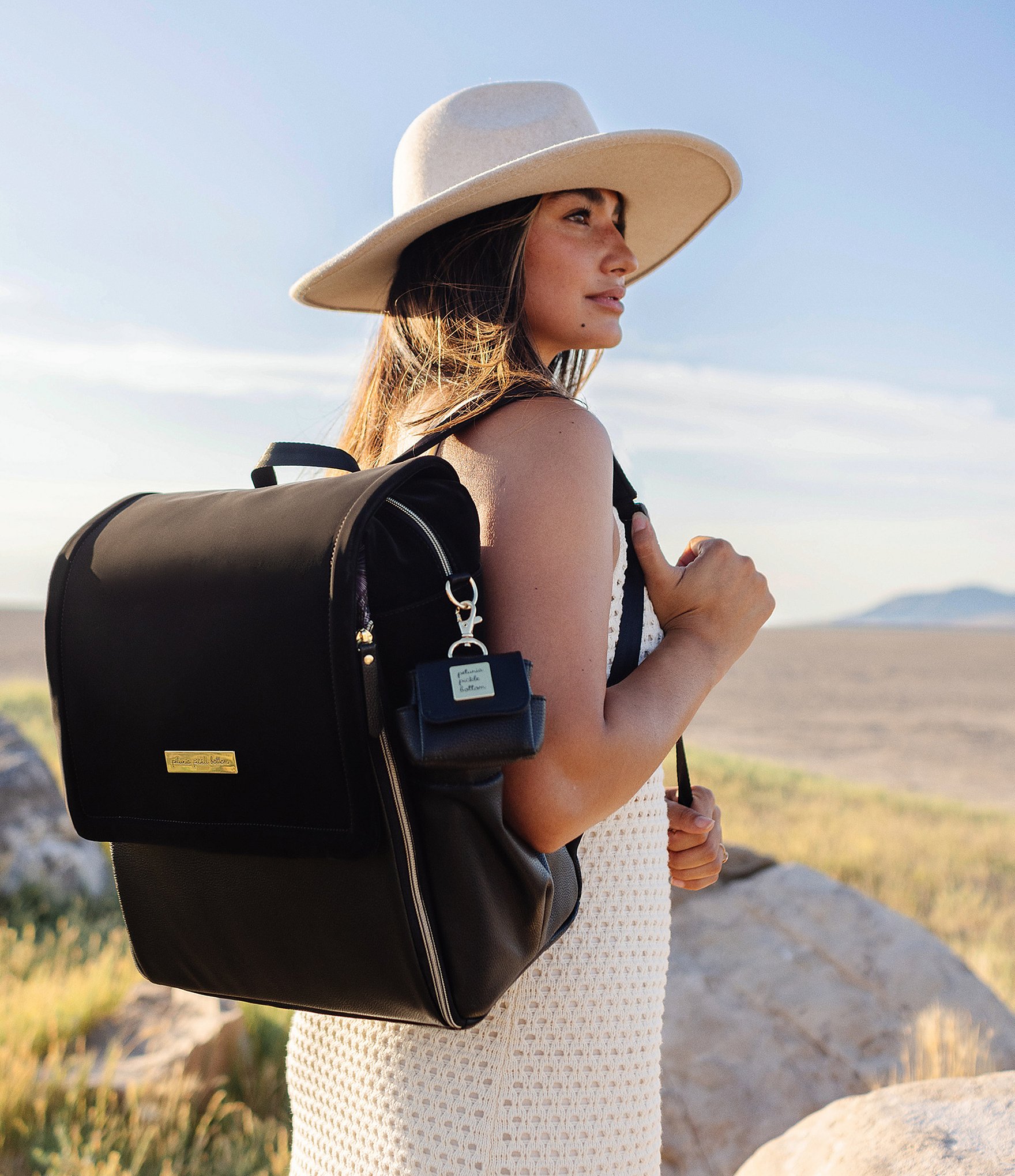 Petunia Pickle Bottom Boxy Backpack Diaper Bag - Twilight Black