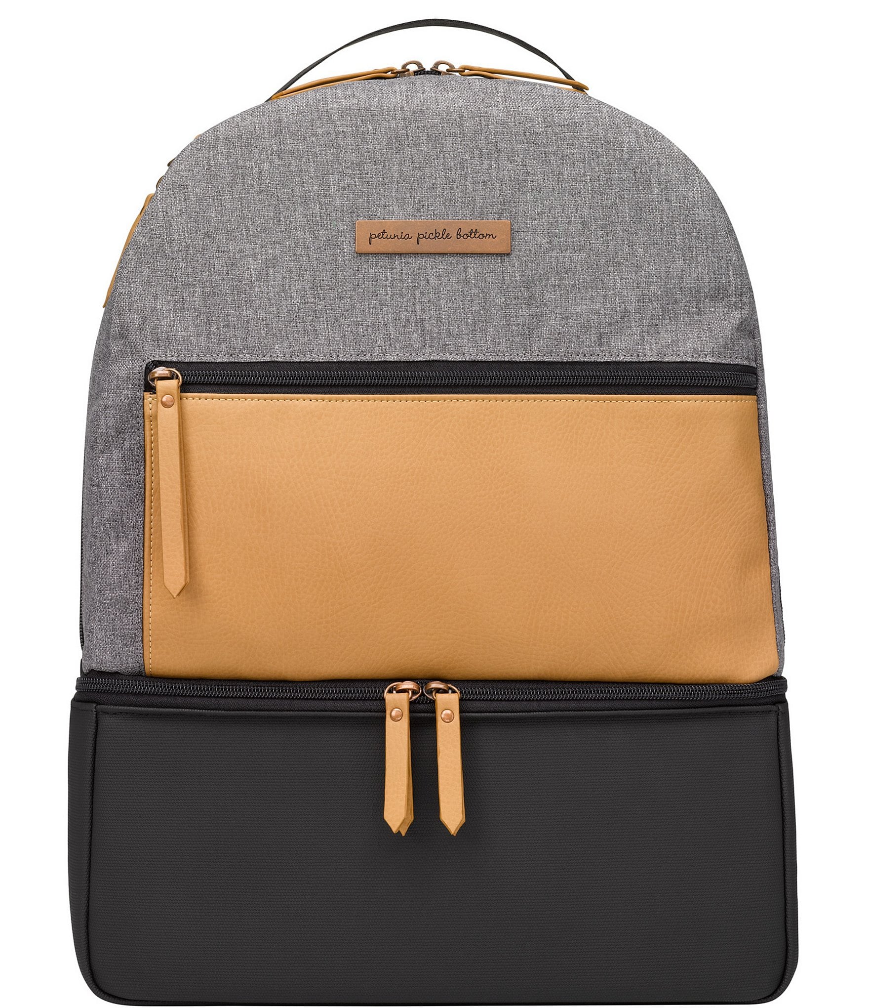 Petunia Pickle Bottom Axis Backpack in Camel/Graphite