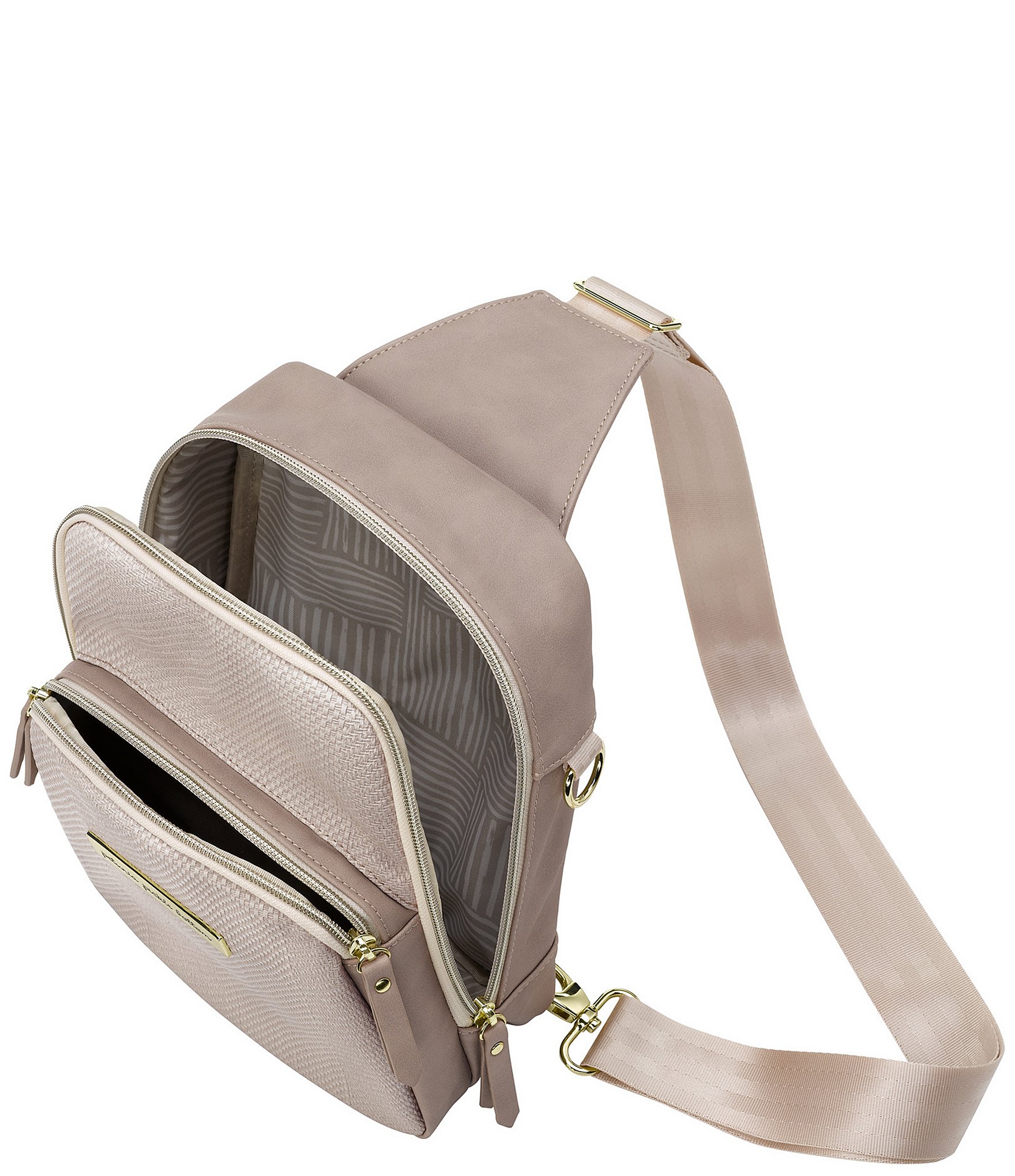 Petunia Pickle Bottom Criss-Cross Sling - Grey Matte Cable Stitch