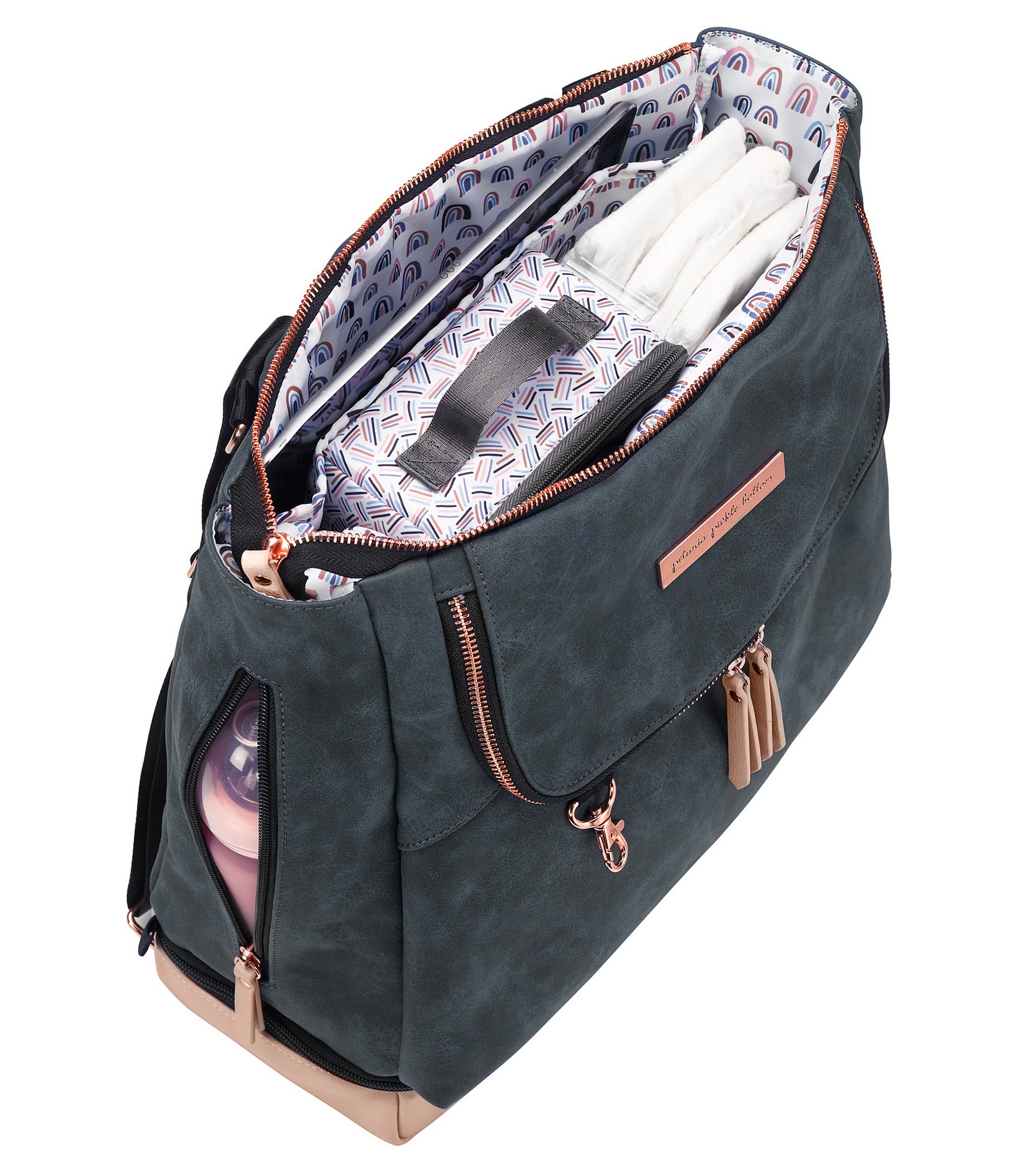 Petunia Pickle Bottom Pivot Colorblock Backpack/Tote Diaper Backpack - Matte