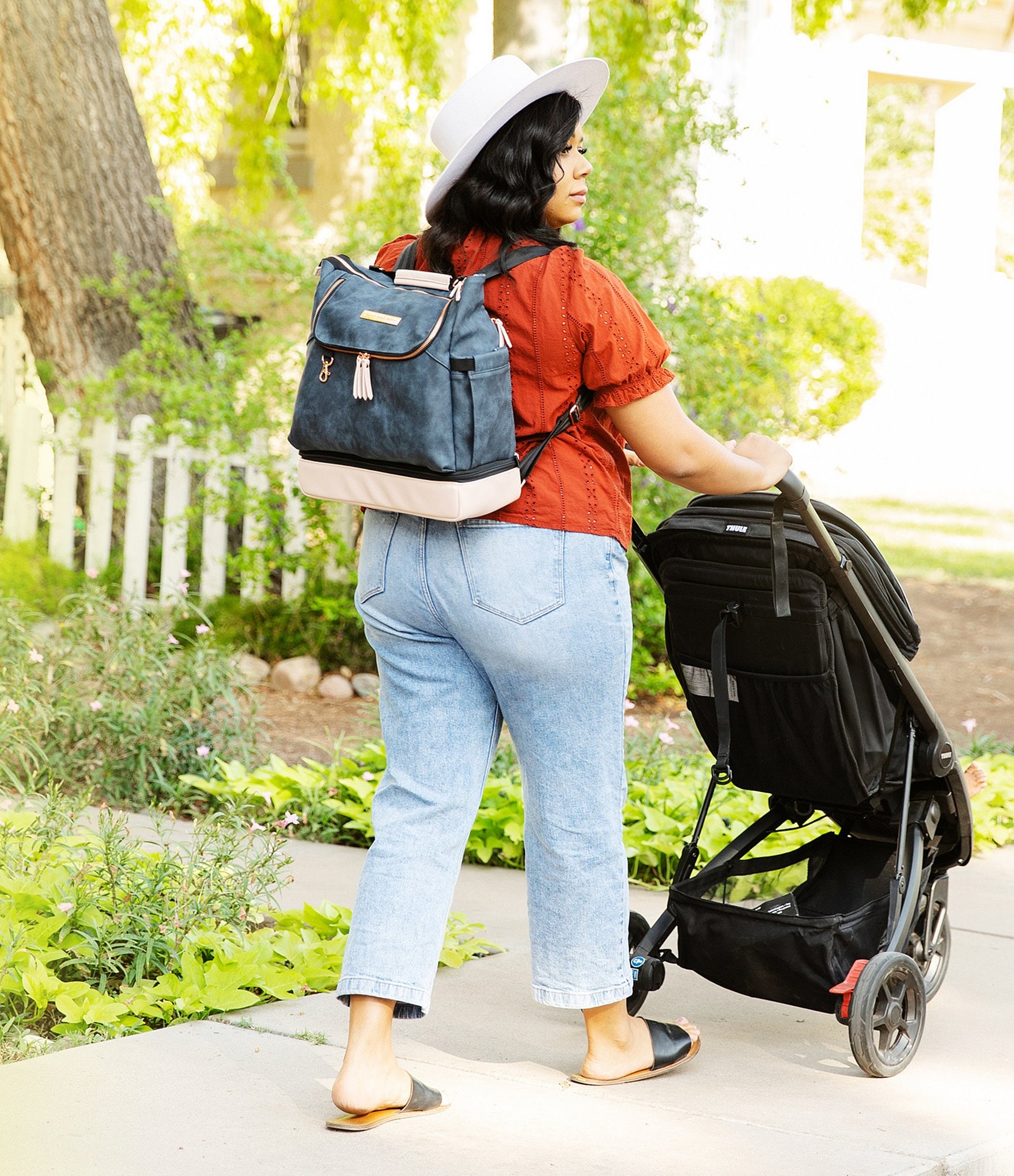 Petunia Pickle Bottom Pivot Colorblock Backpack/Tote Diaper Backpack - Matte