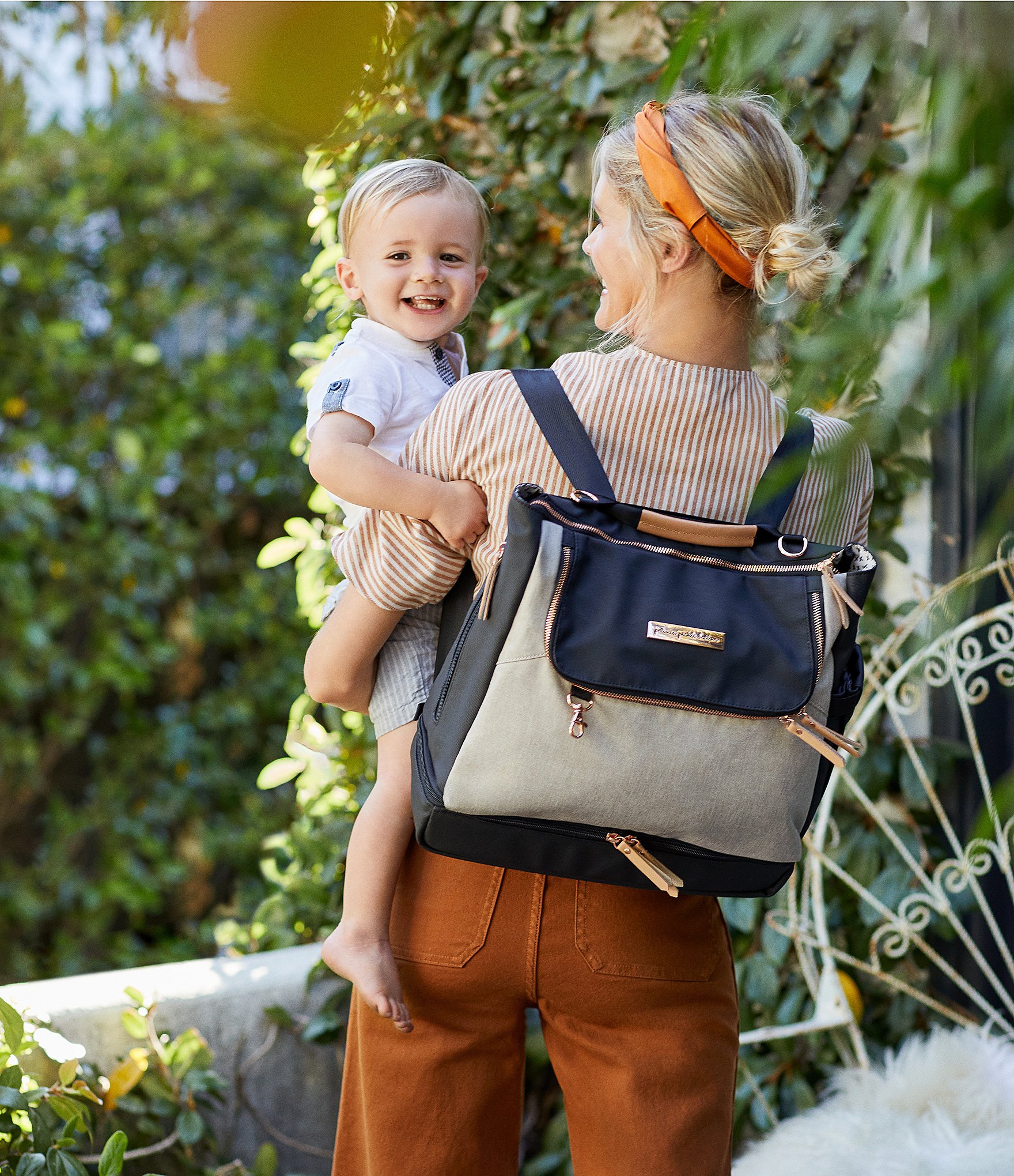 Petunia Pickle Bottom Colorblock Pivot Backpack/Tote Diaper Backpack