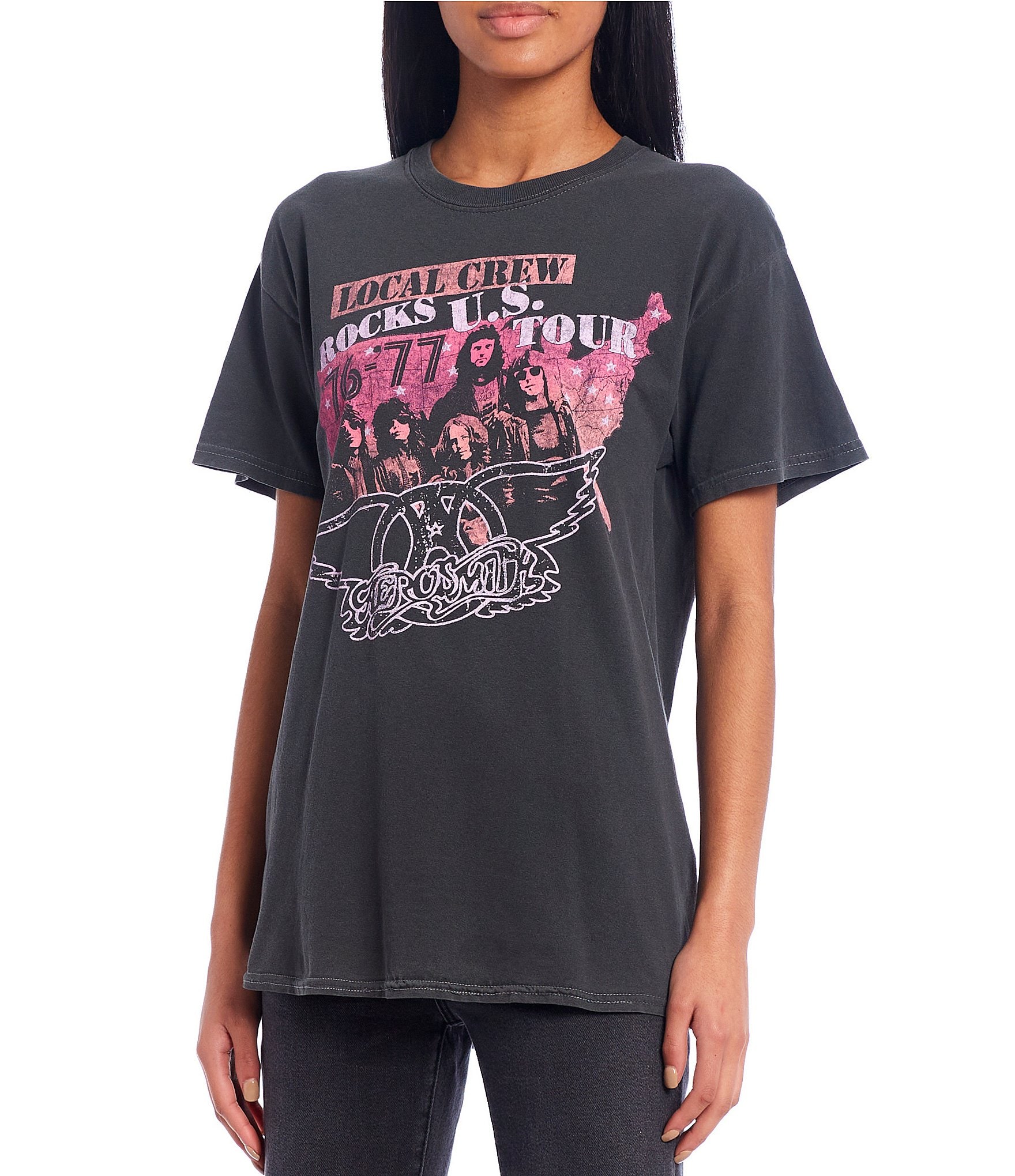 Aerosmith Oversized Graphic T-Shirt | Dillard's